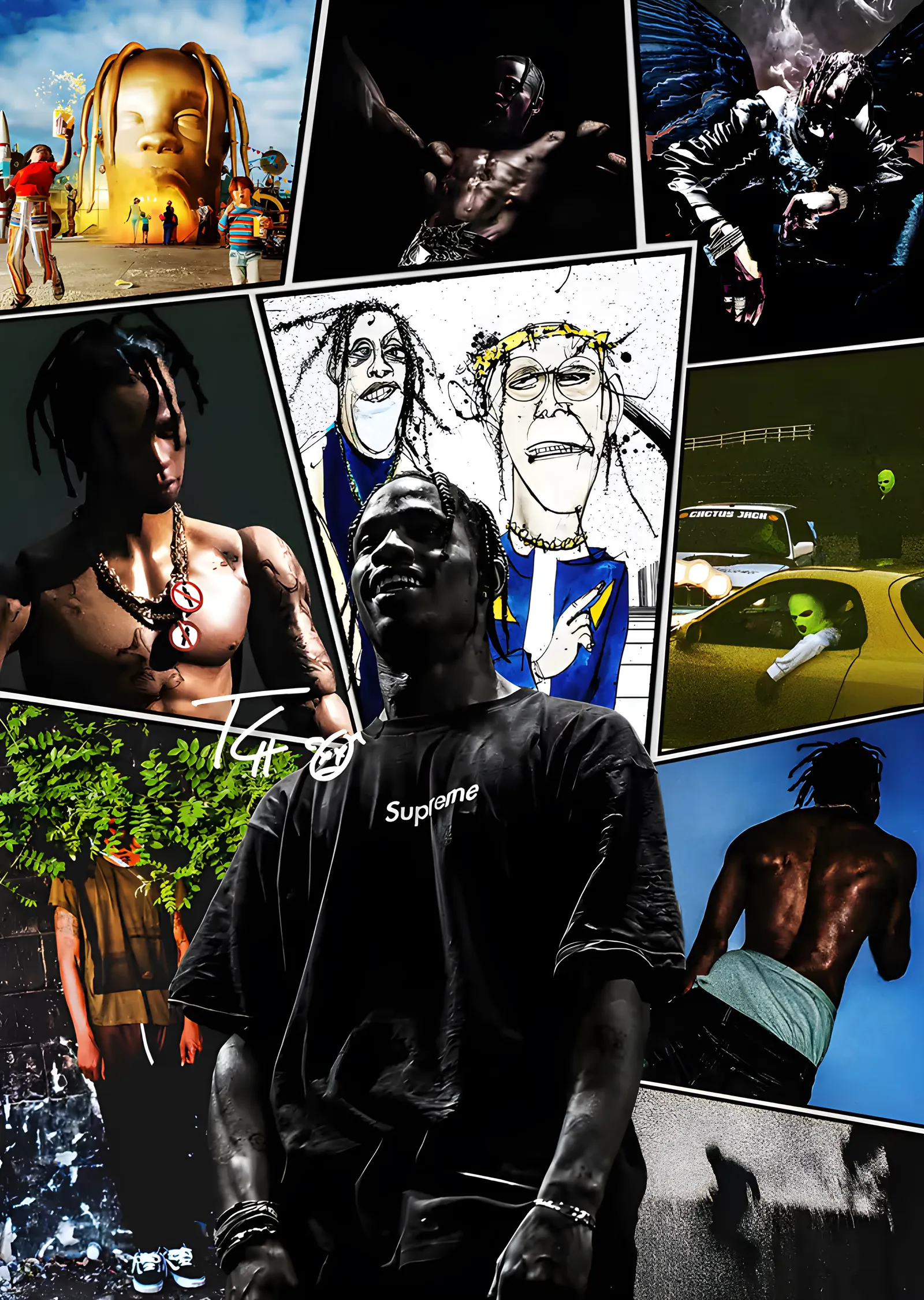 Travis Scott: Kolaj metal tablo