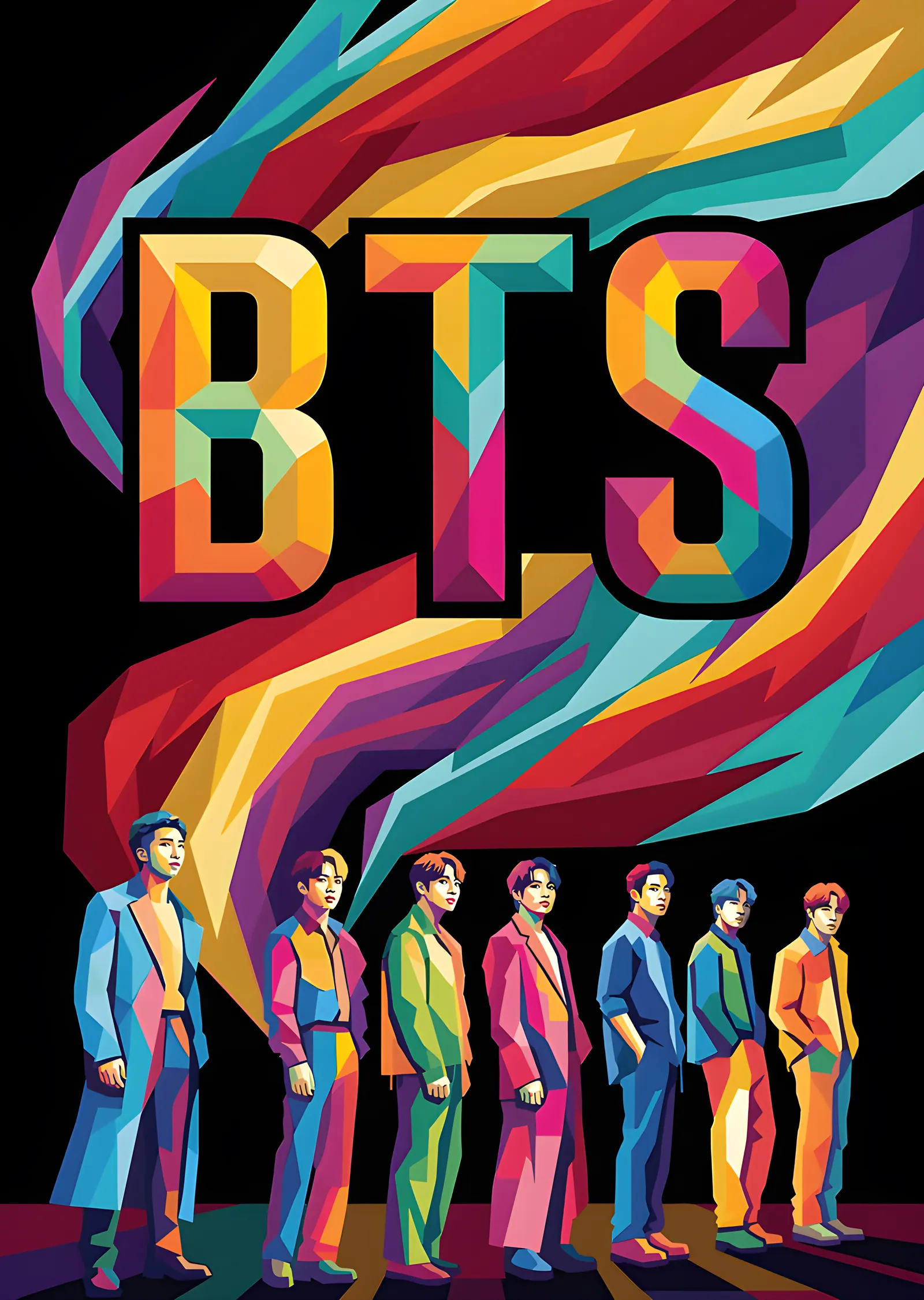 BTS metal tablo
