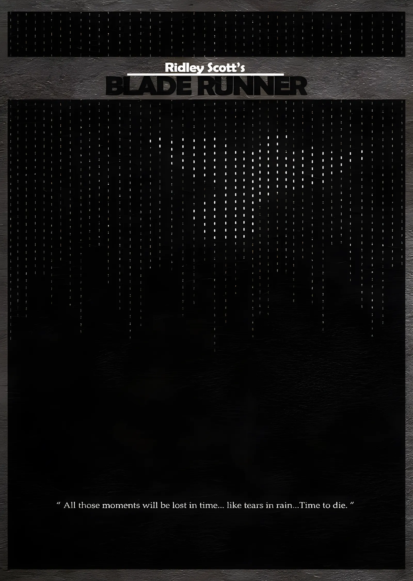 Blade Runner metal tablo