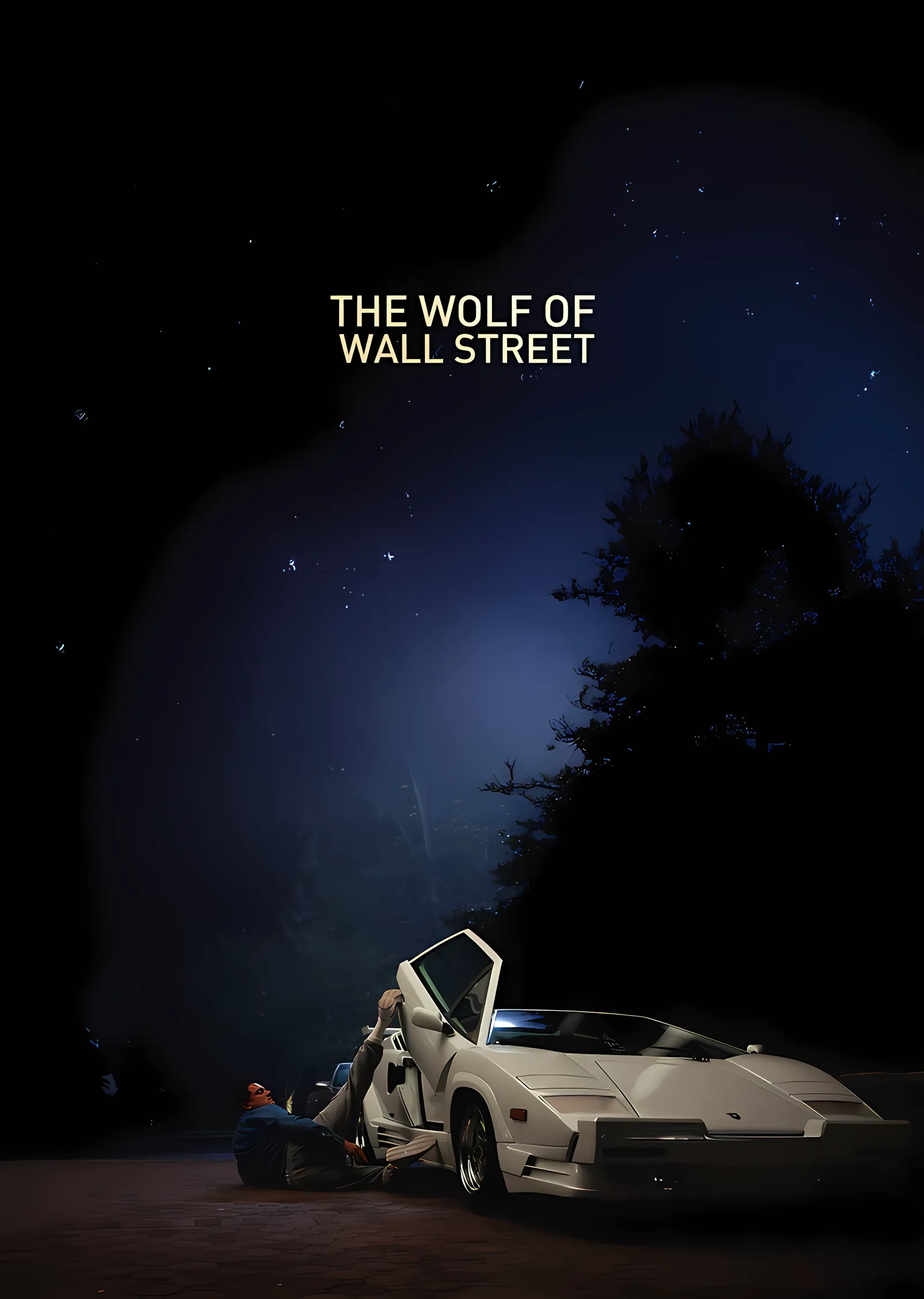 The Wolf of Wall Street: Gece Sahnesi metal tablo