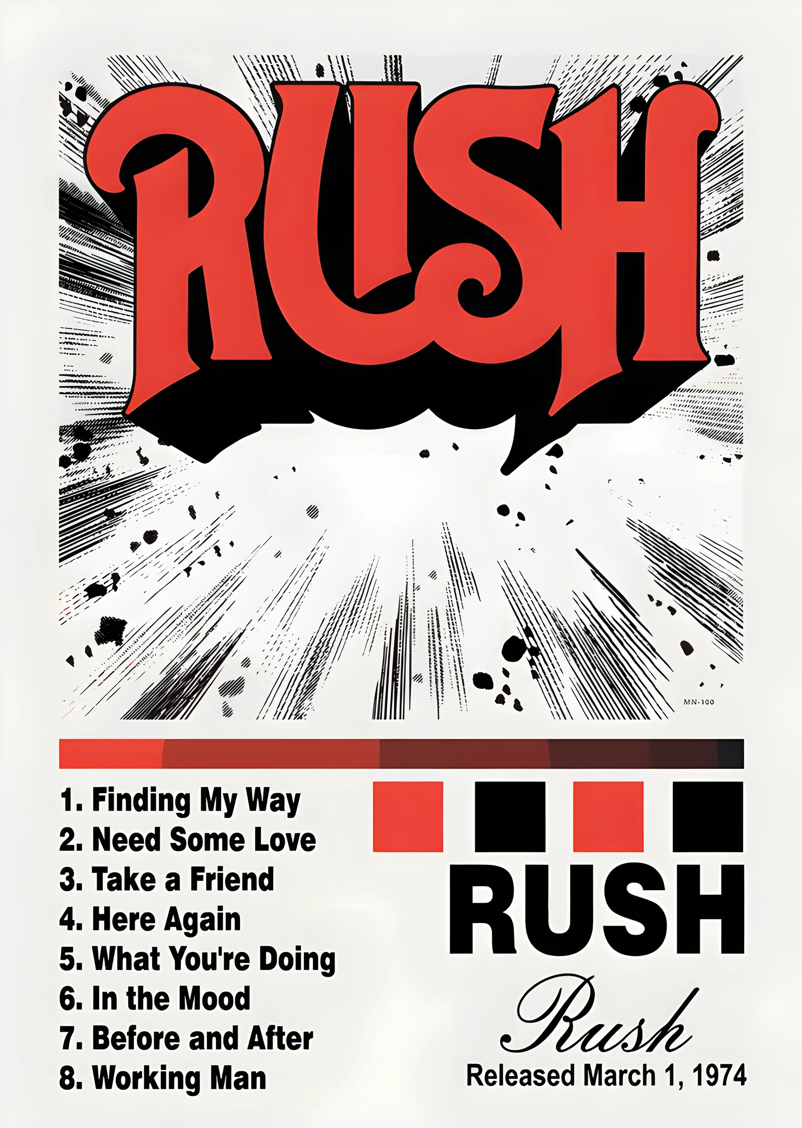 Rush: Rush metal tablo