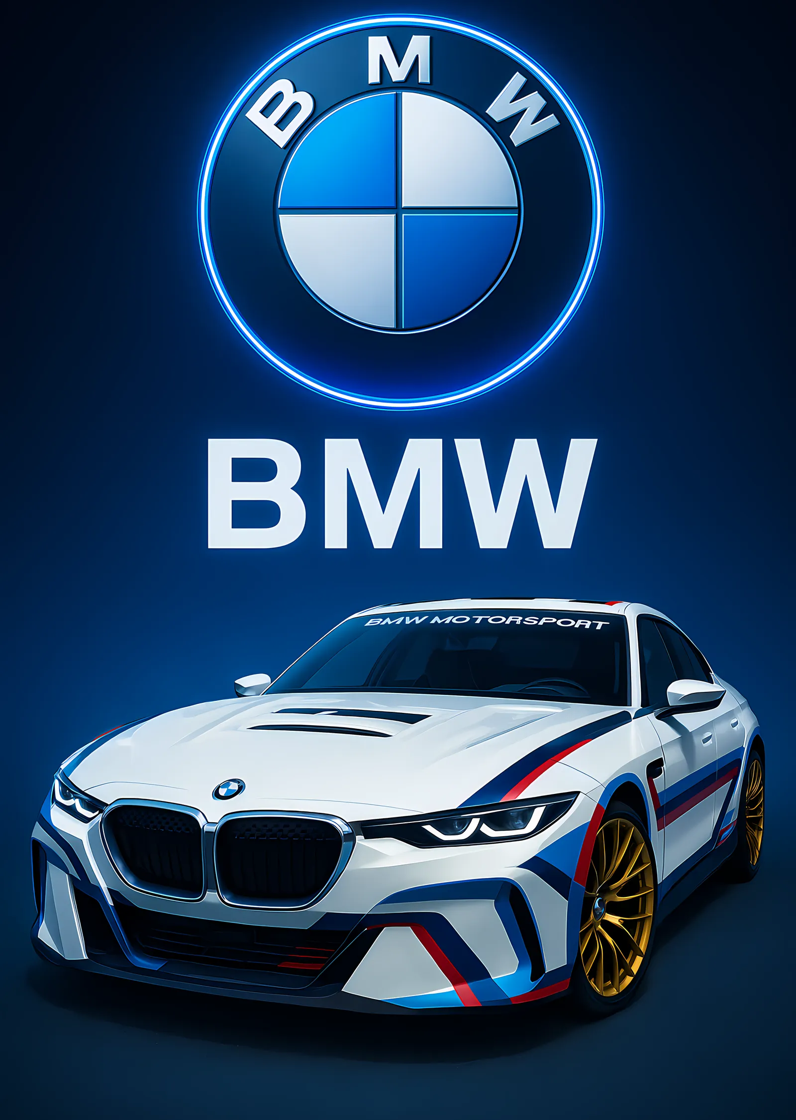 BMW Motorsport: Süper Otomobiller & Modern Performans metal tablo