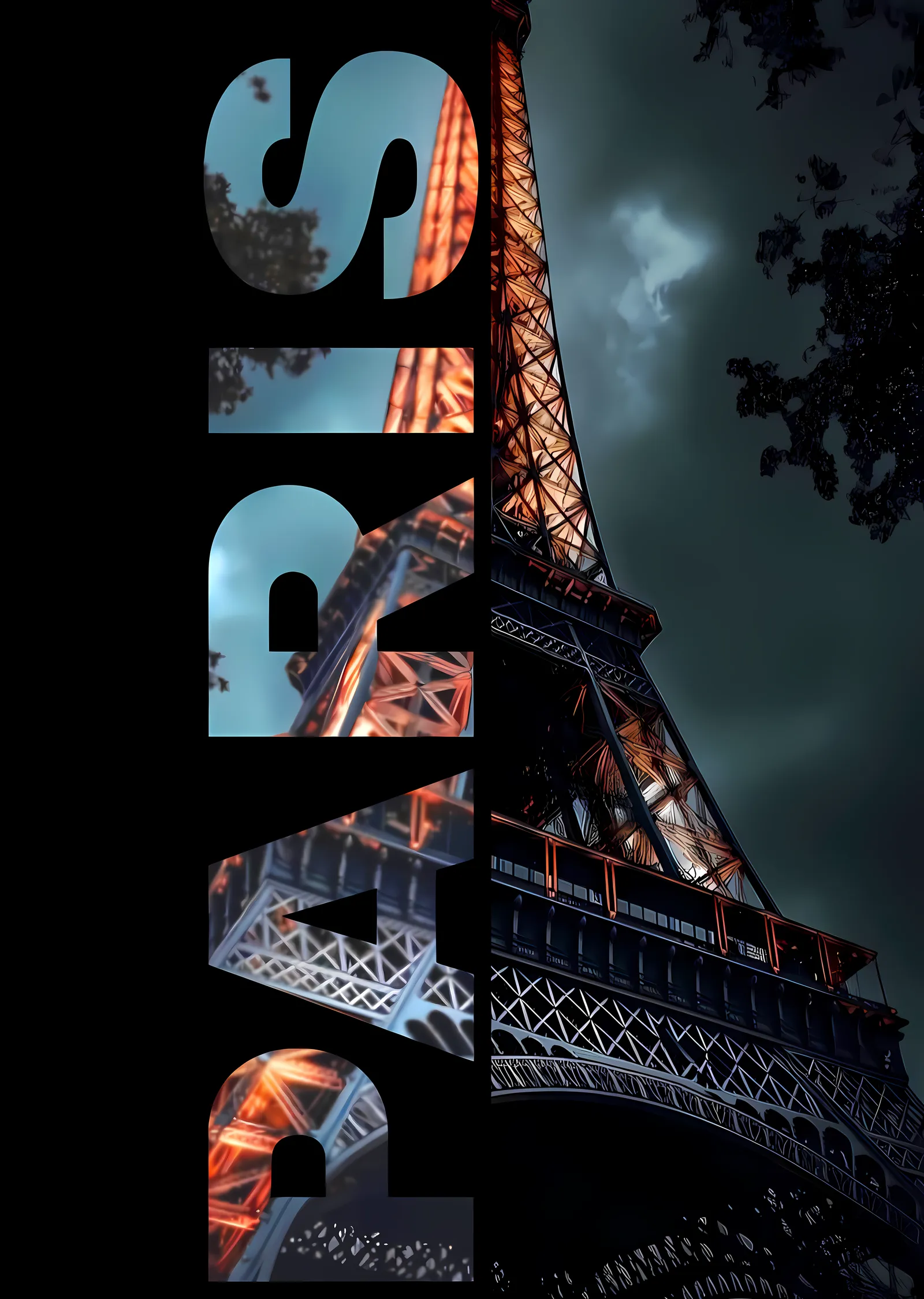 Paris: Eyfel Kulesi'nin Büyüsü metal tablo