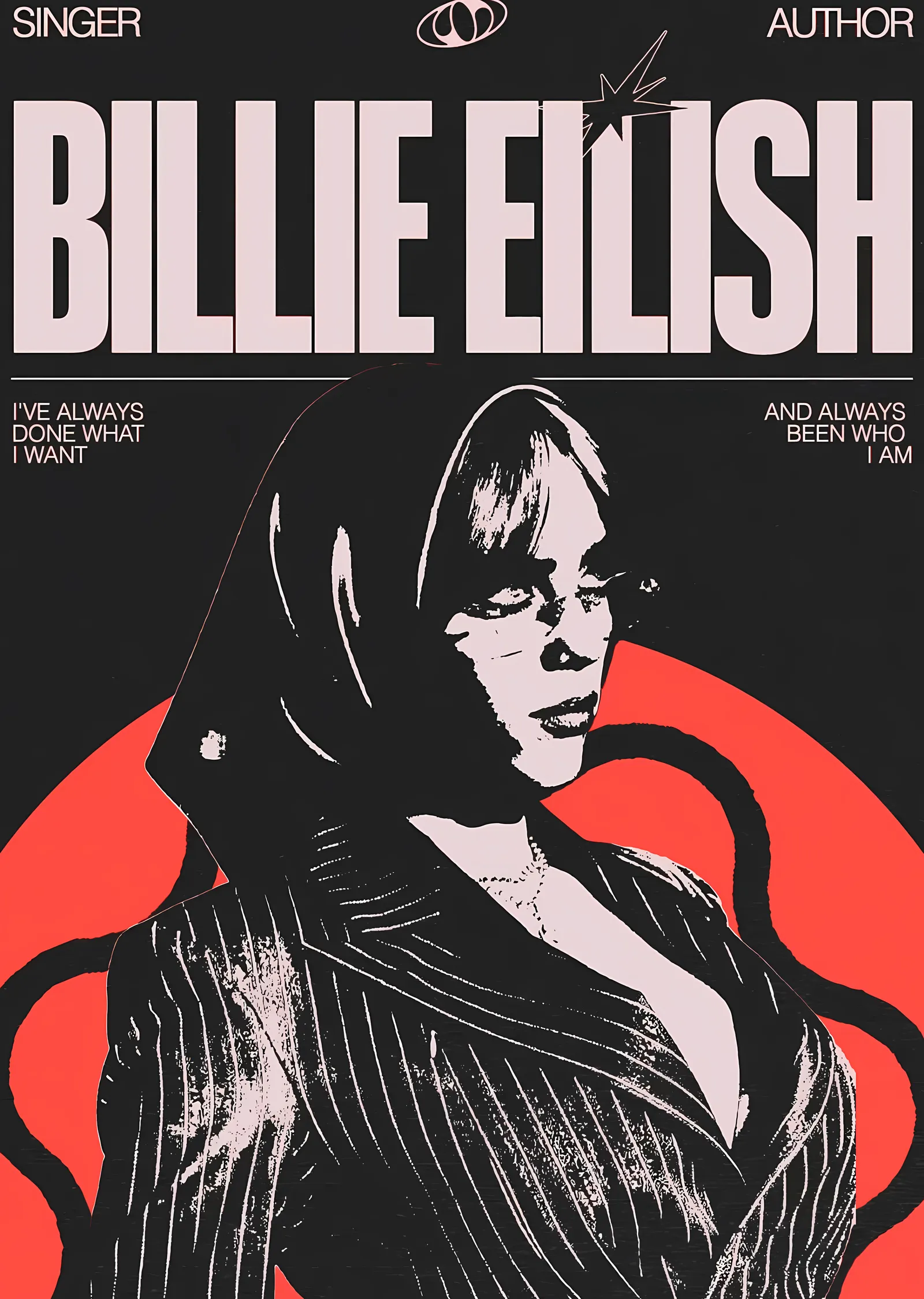 Billie Eilish: I've Always Done What I Want metal tablo