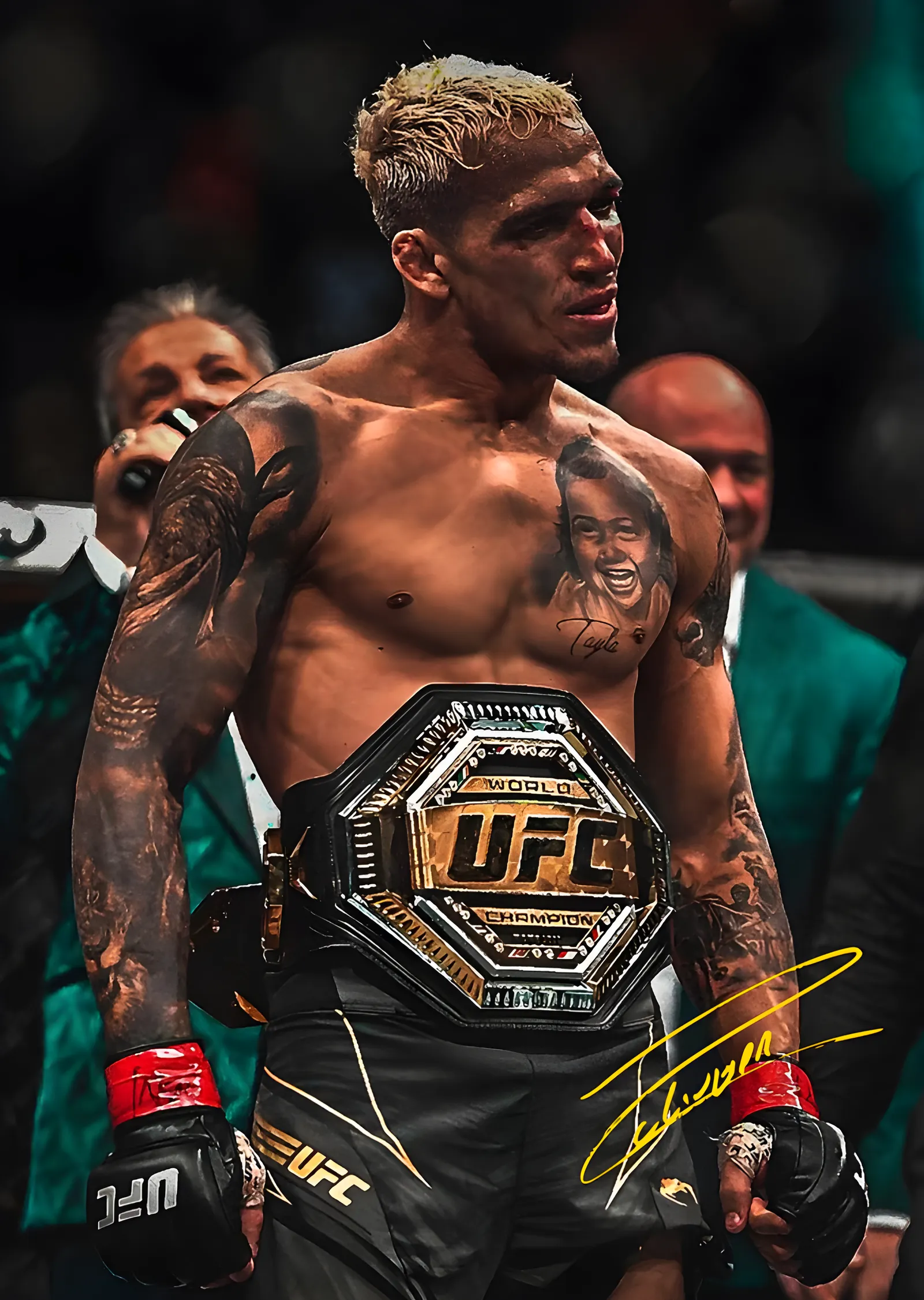 UFC: Şampiyon Kemeri metal tablo