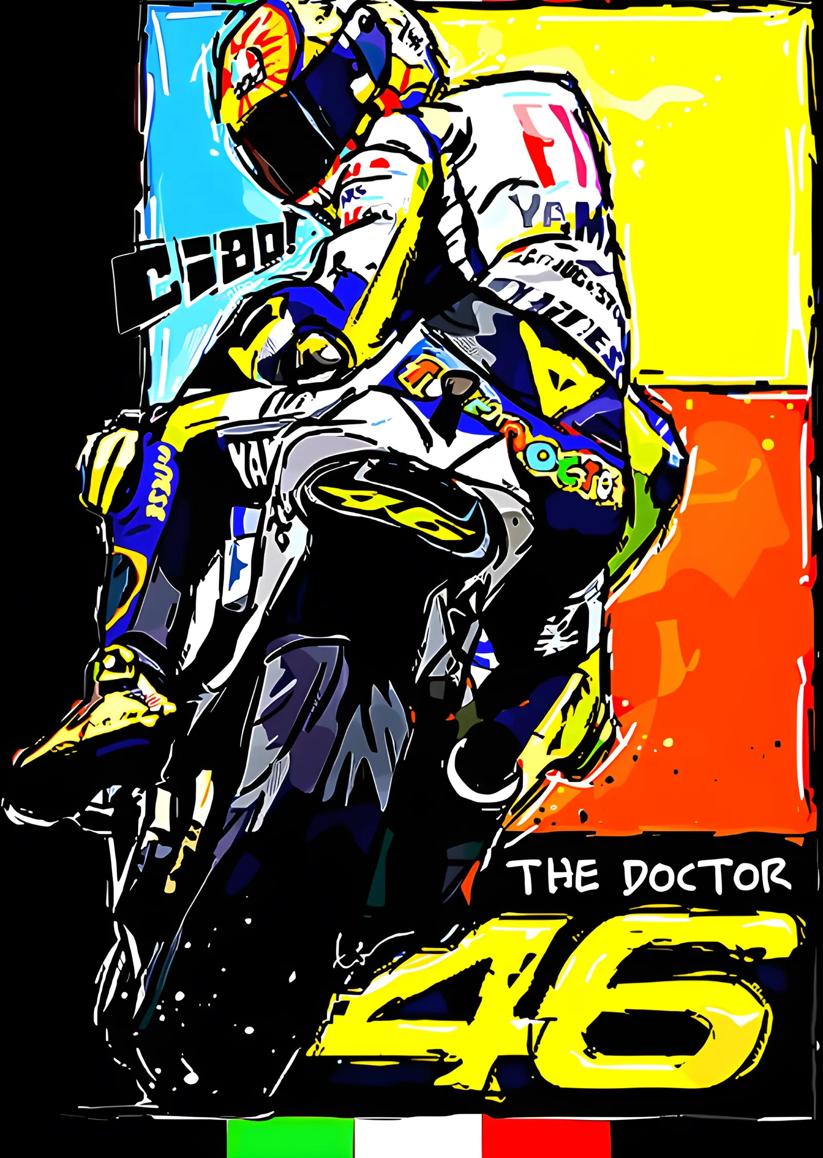 Valentino Rossi - The Doctor 46 metal tablo