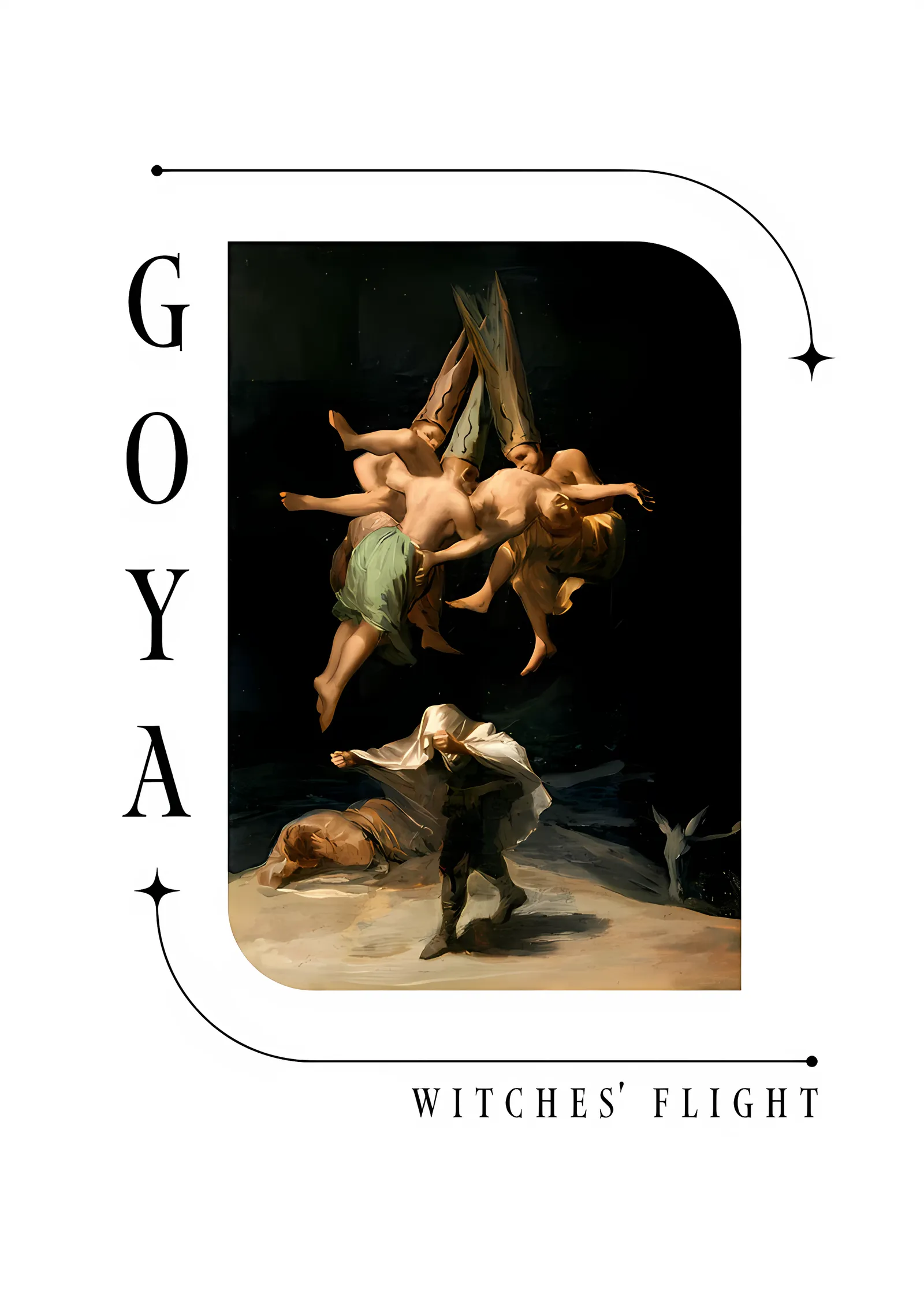 Goya: Witches' Flight metal tablo