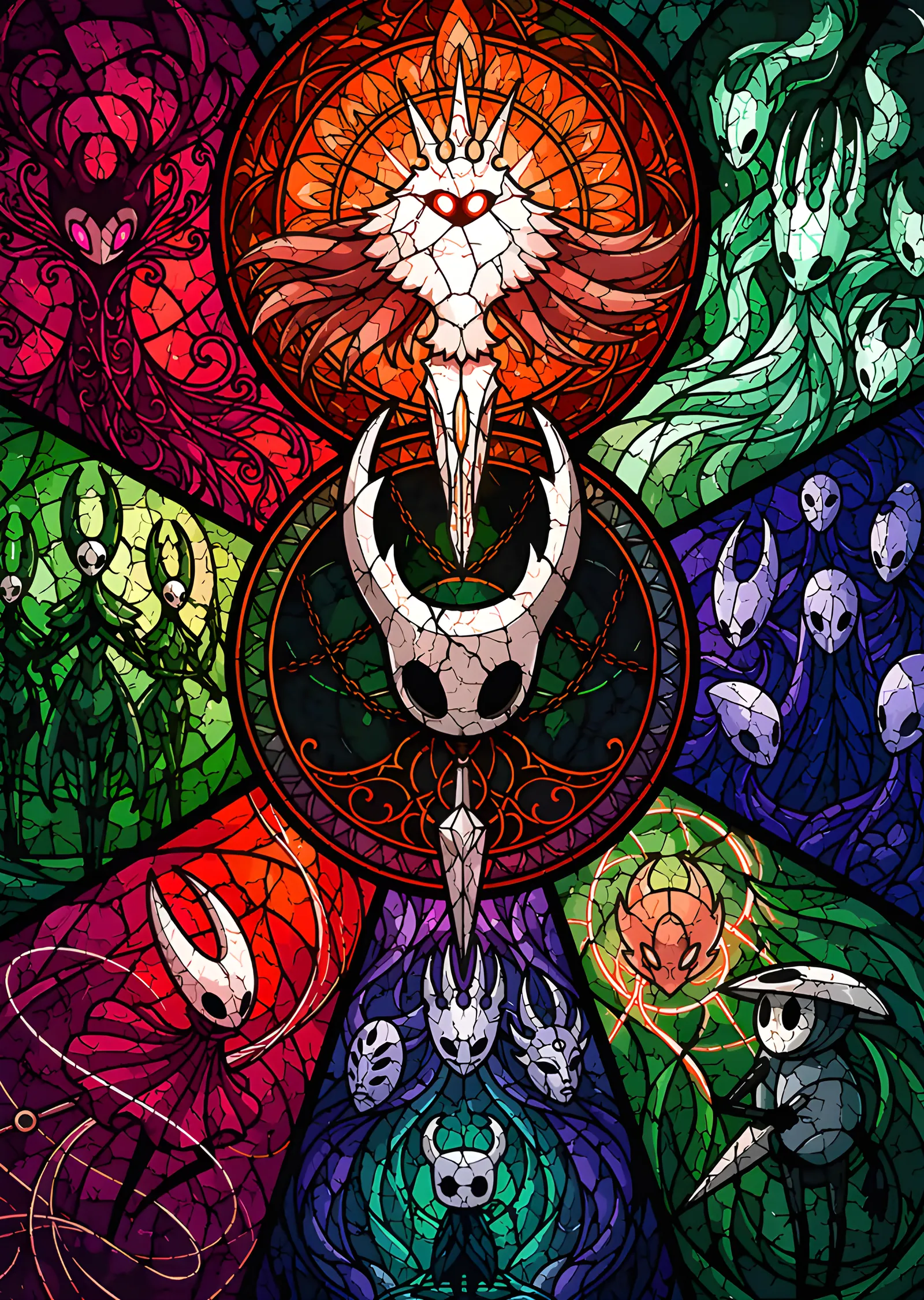 Hollow Knight: Vitray metal tablo