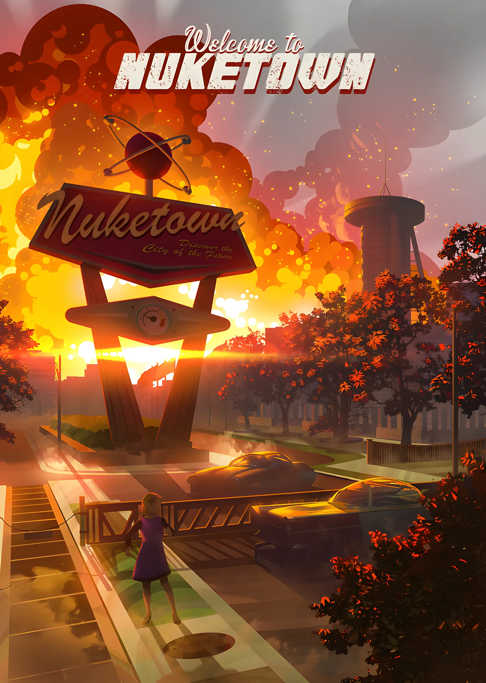 Call of Duty: Welcome to Nuketown metal tablo