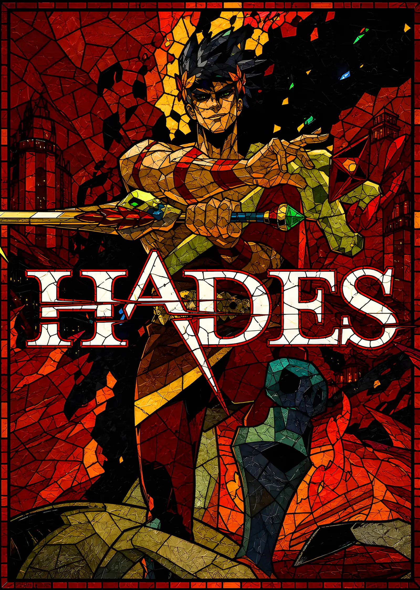 Hades metal tablo