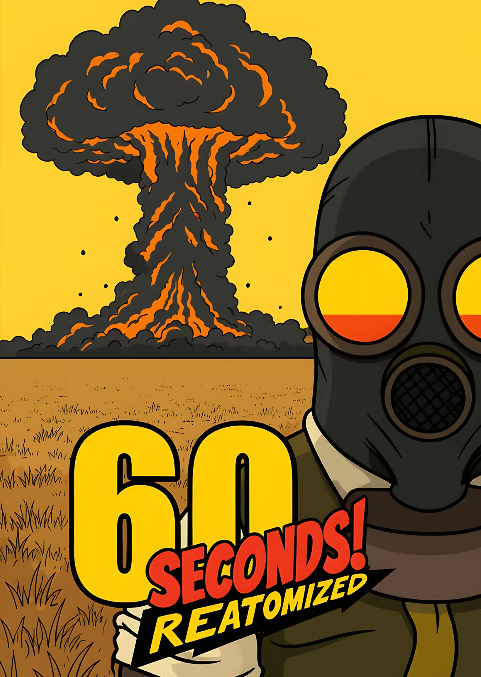 60 Seconds Reatomized: Mantar Bulutu ve Gaz Maskesi metal tablo
