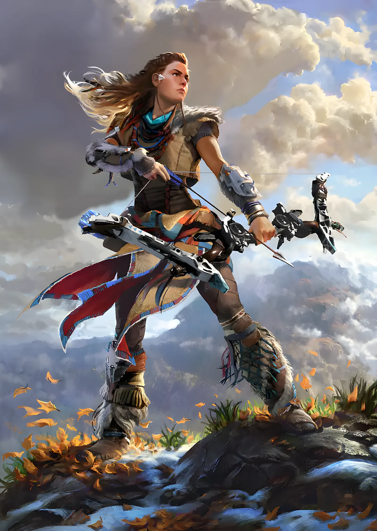 Horizon Zero Dawn: Aloy metal tablo