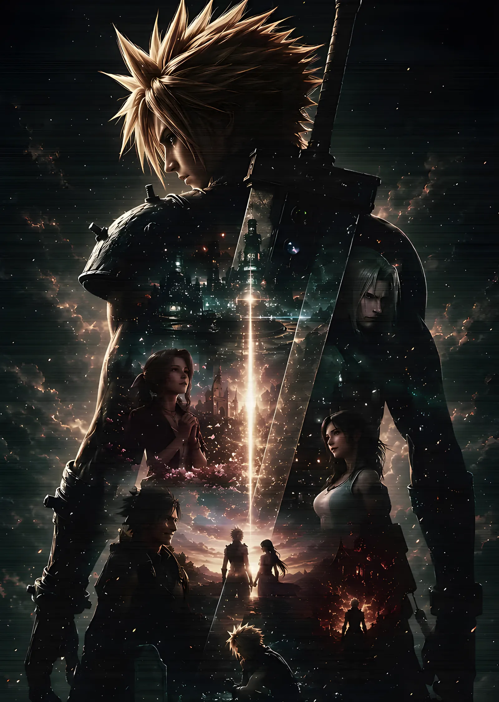 Final Fantasy VII: Kayıp Şehir metal tablo