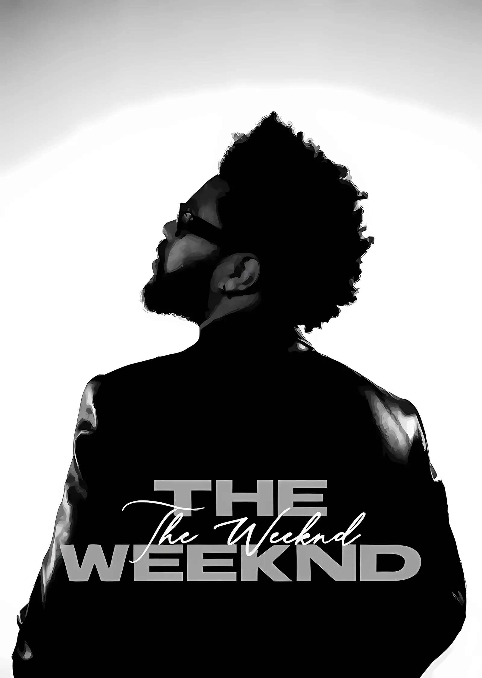 The Weeknd: Silüet metal tablo