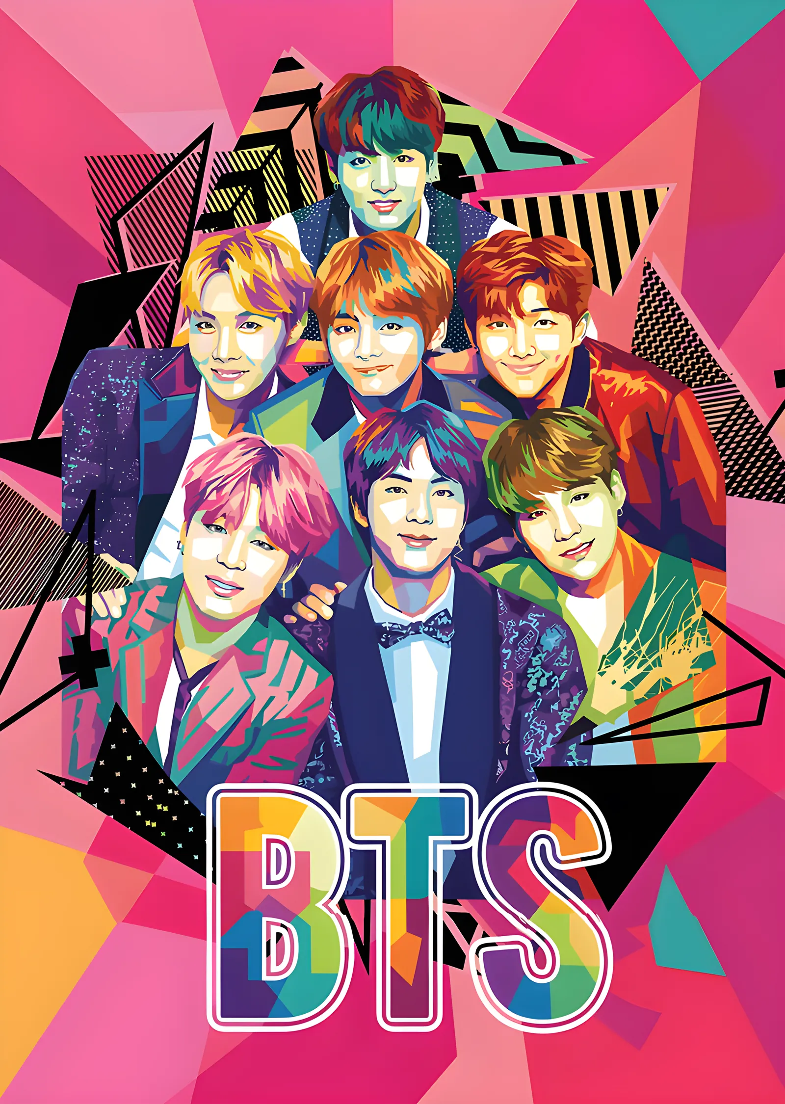 BTS: Pop Kolaj metal tablo