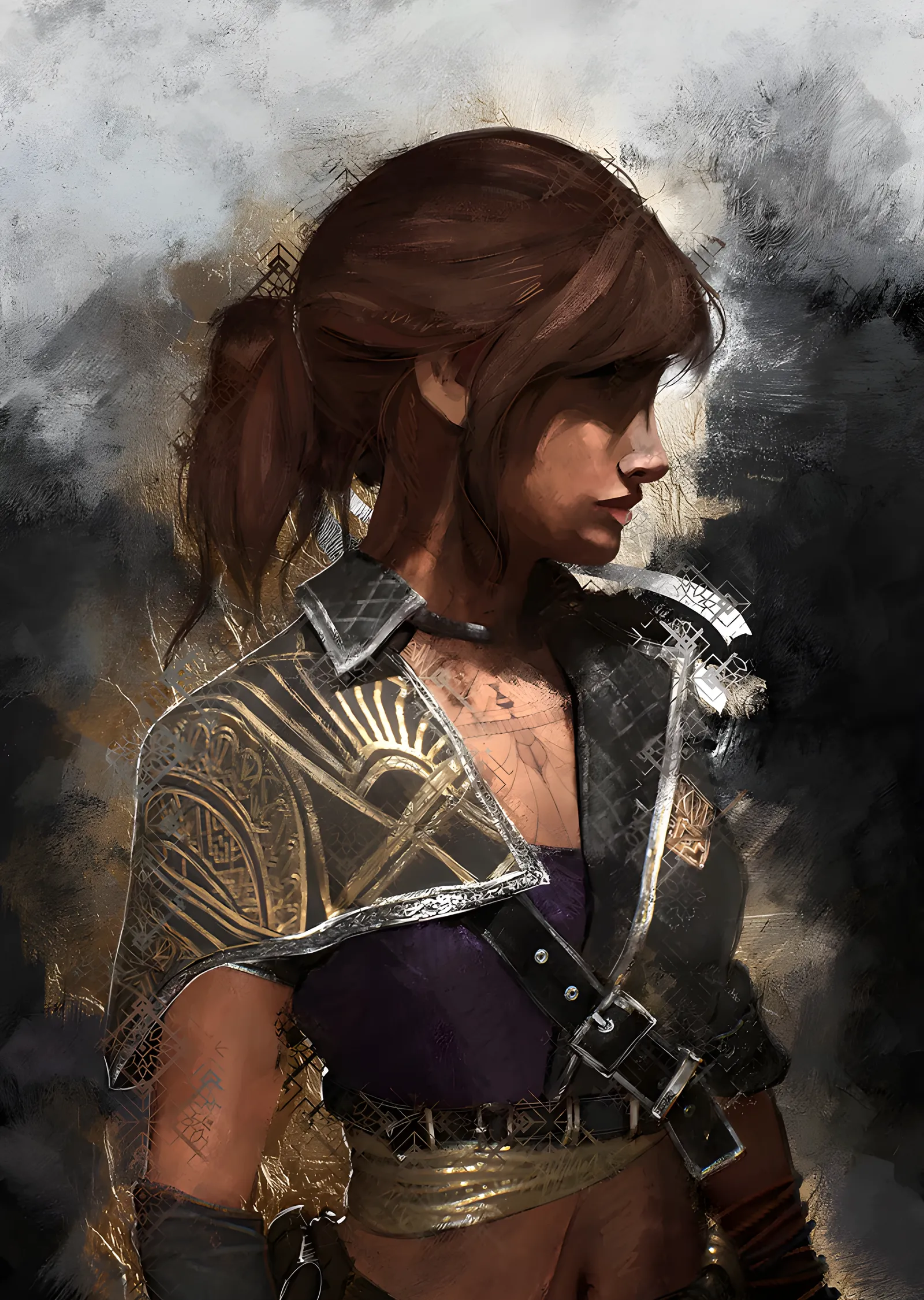 Tomb Raider metal tablo