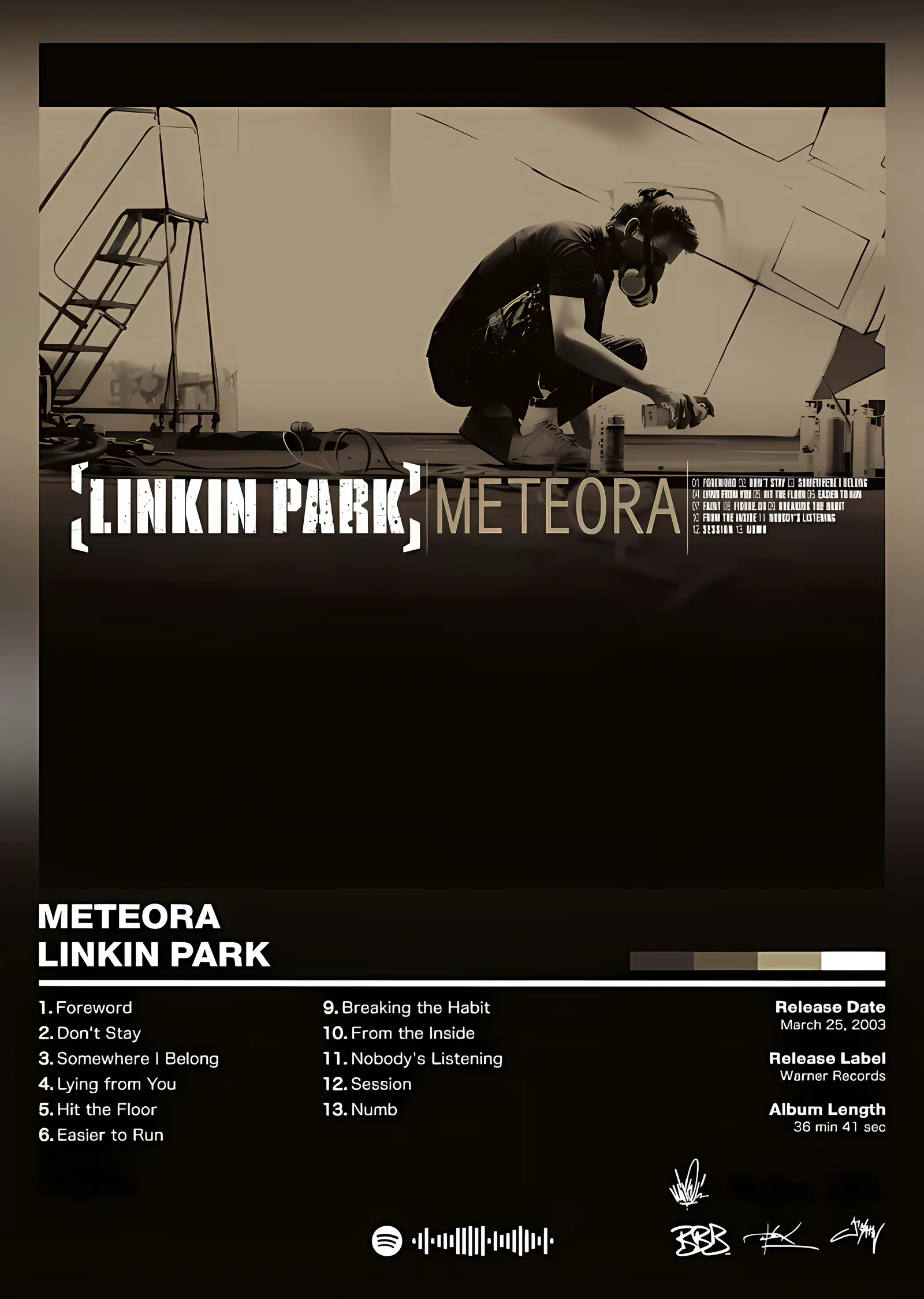 Linkin Park: Meteora metal tablo