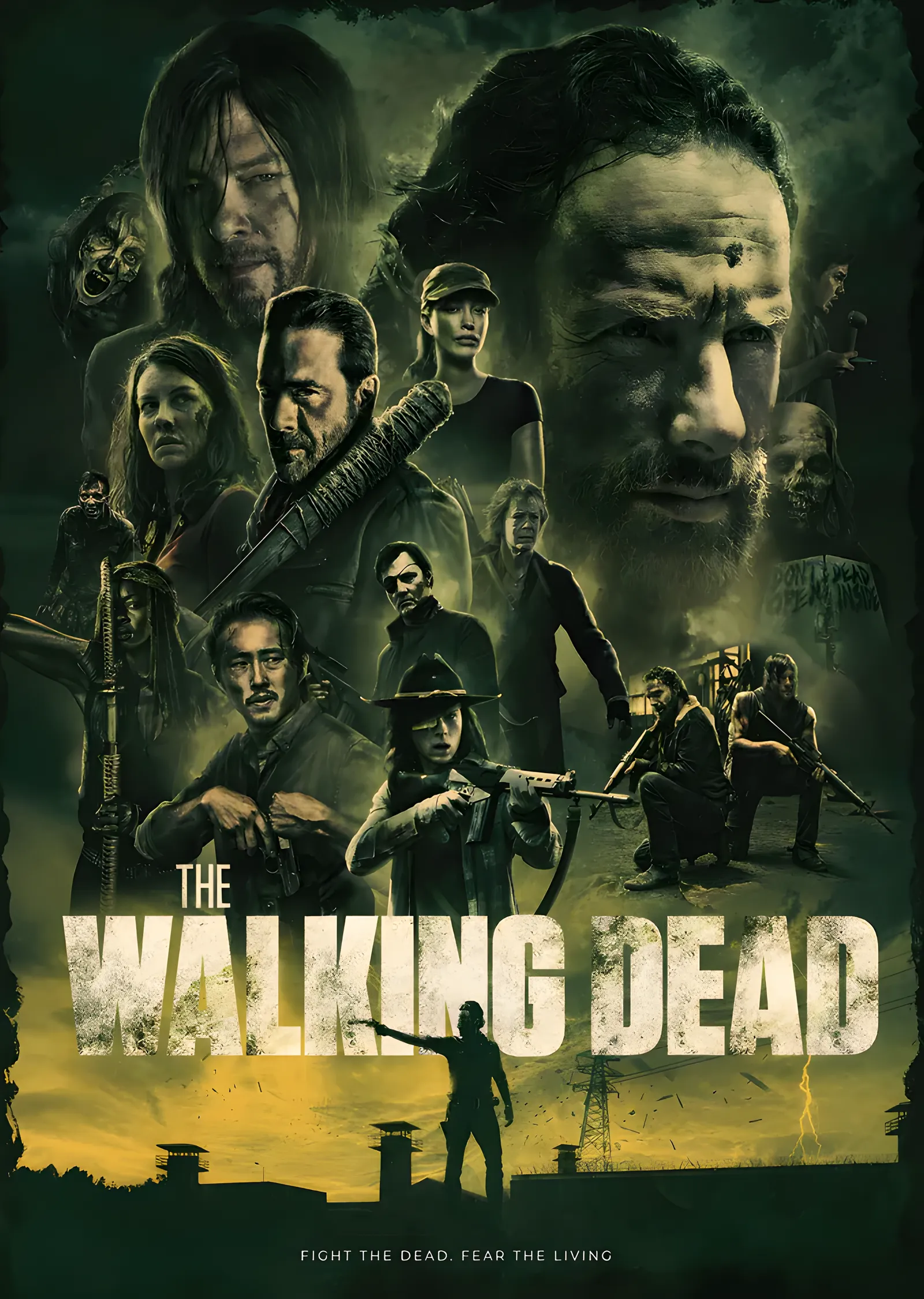 The Walking Dead metal tablo