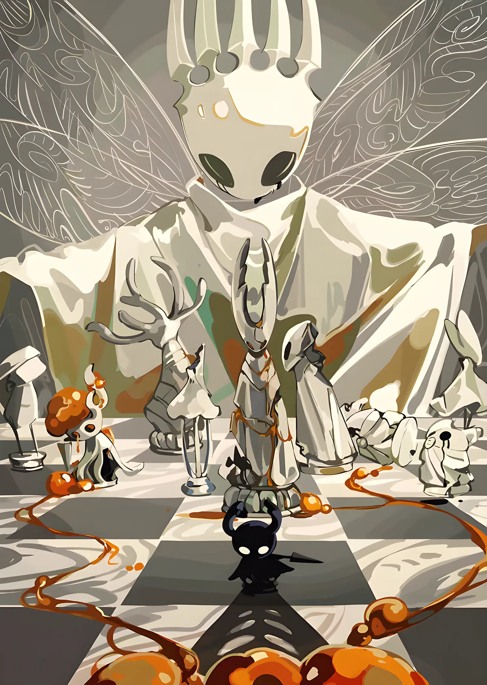Hollow Knight: Beyaz Saray metal tablo