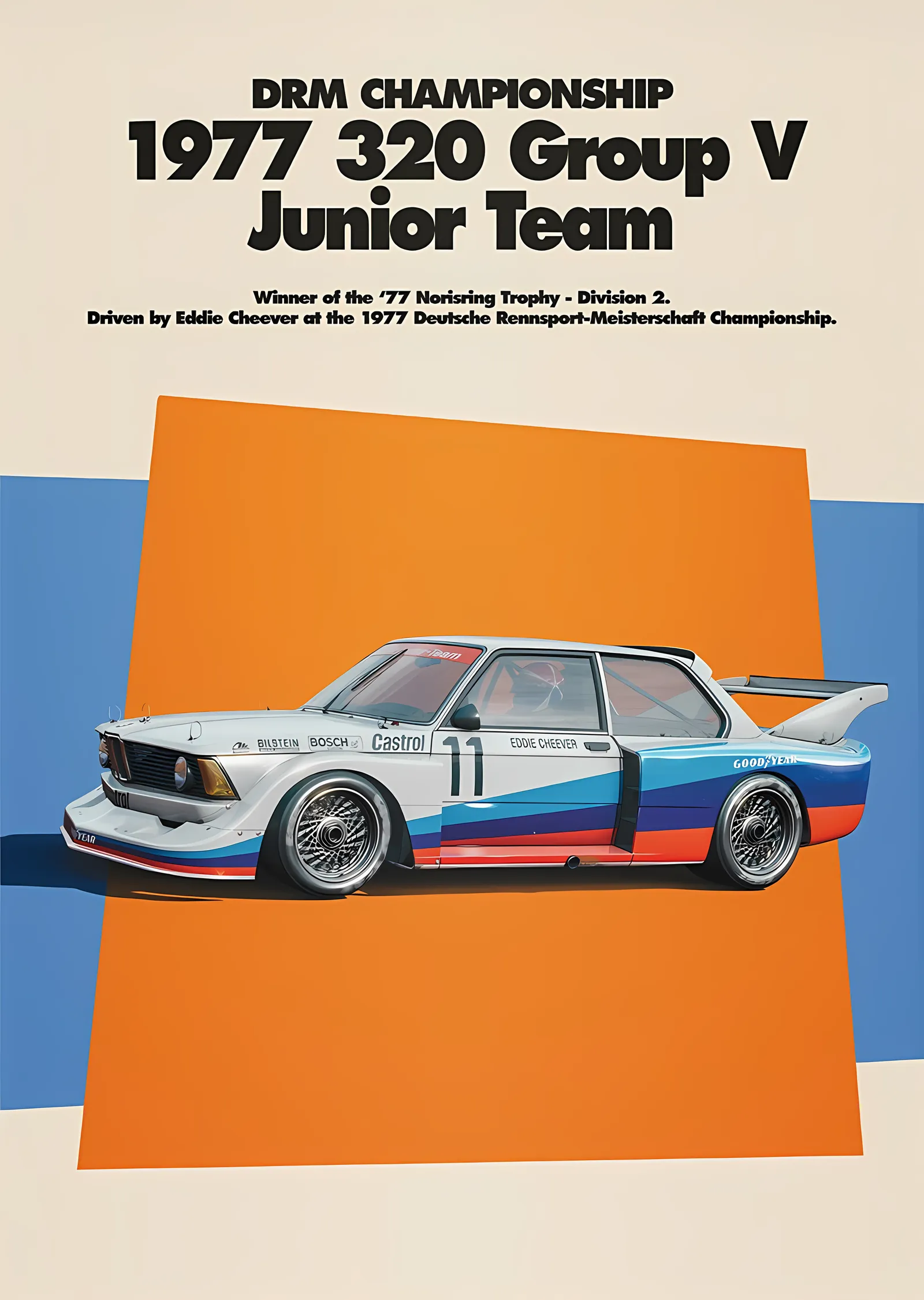 1977 BMW 320 Group 5 DRM · BMW Art Car Series metal tablo