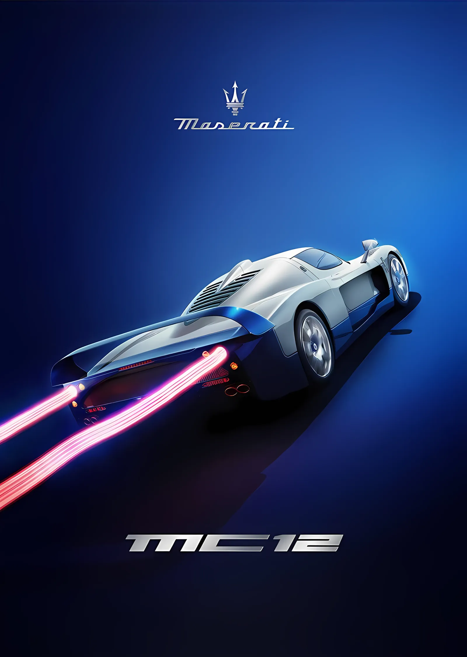 Maserati MC12 · 2004 Night Rider metal tablo