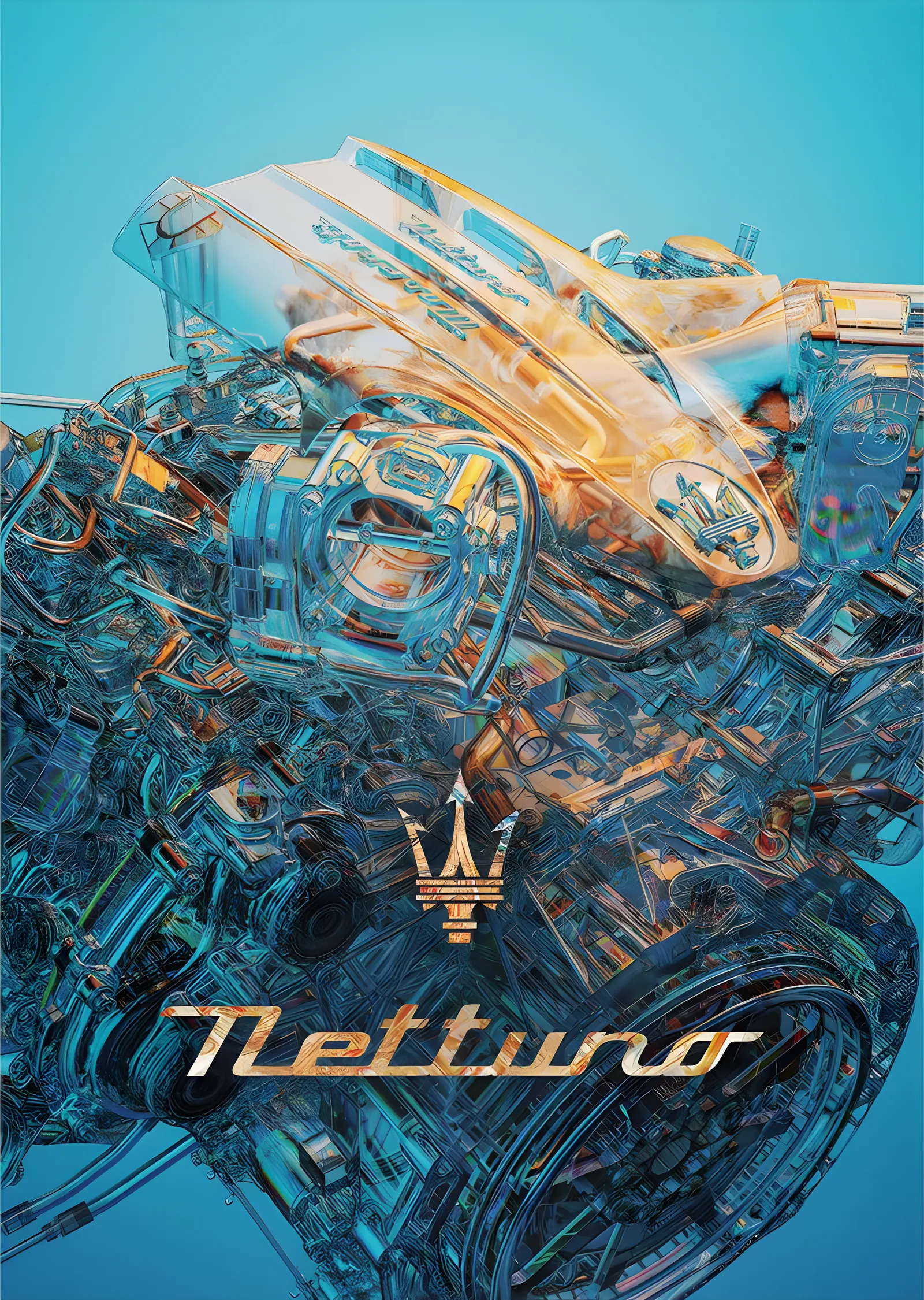 Maserati Nettuno · Motoru Live Audacious metal tablo