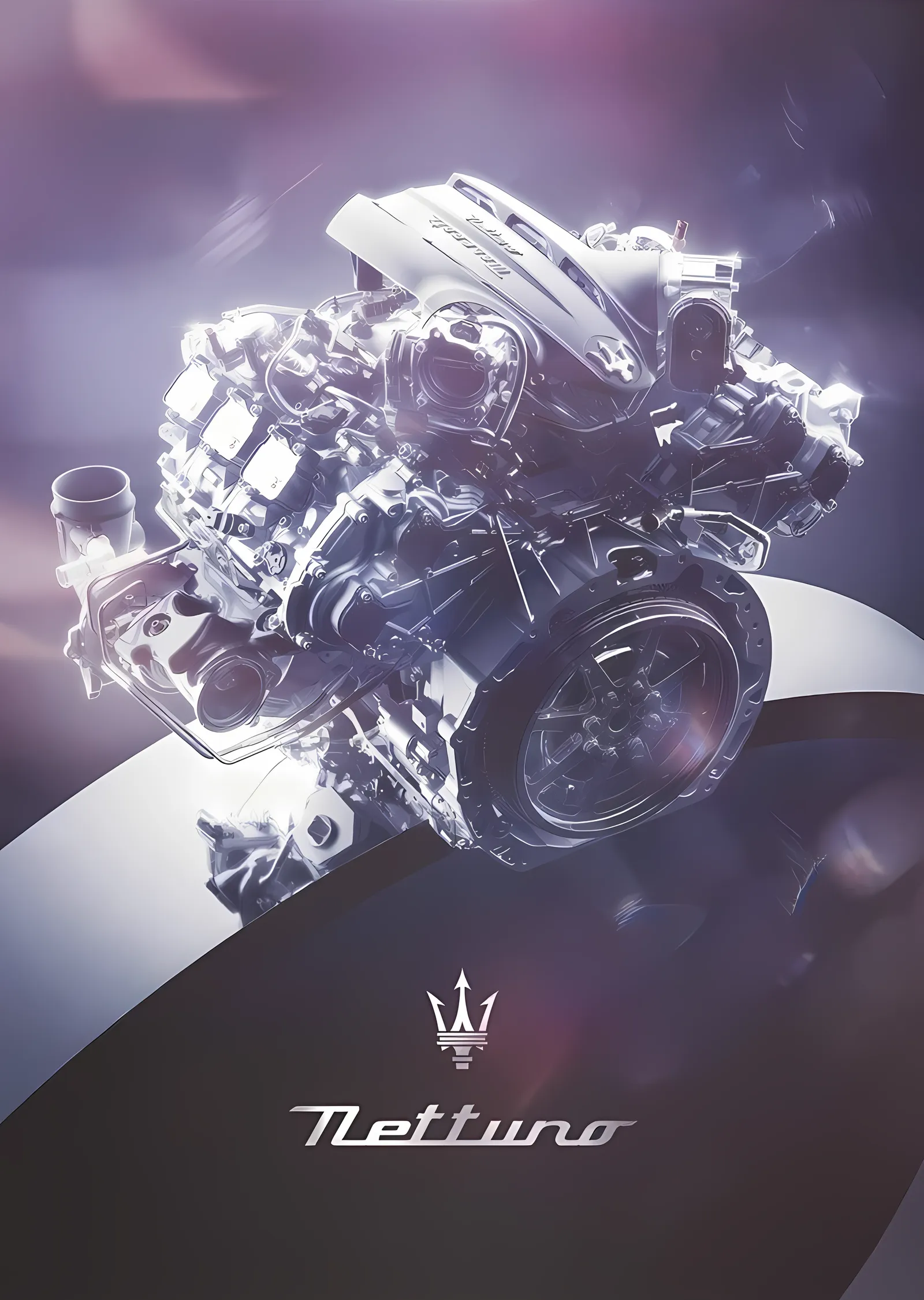 Maserati Nettuno · Motoru The Ring metal tablo