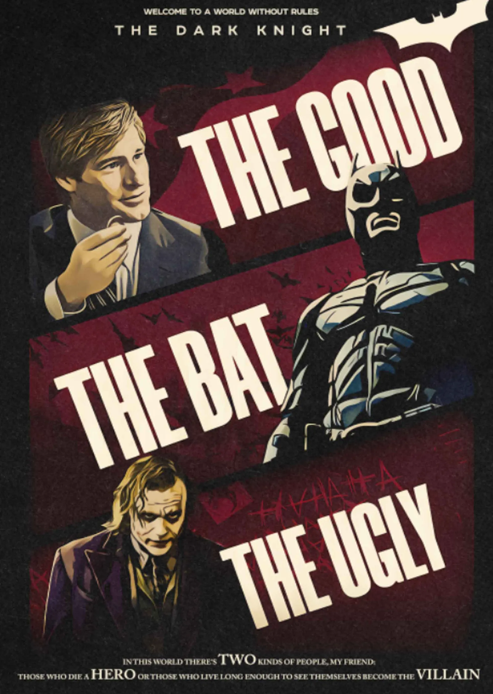 The Dark Knight: The Good, The Bat, The Ugly metal tablo