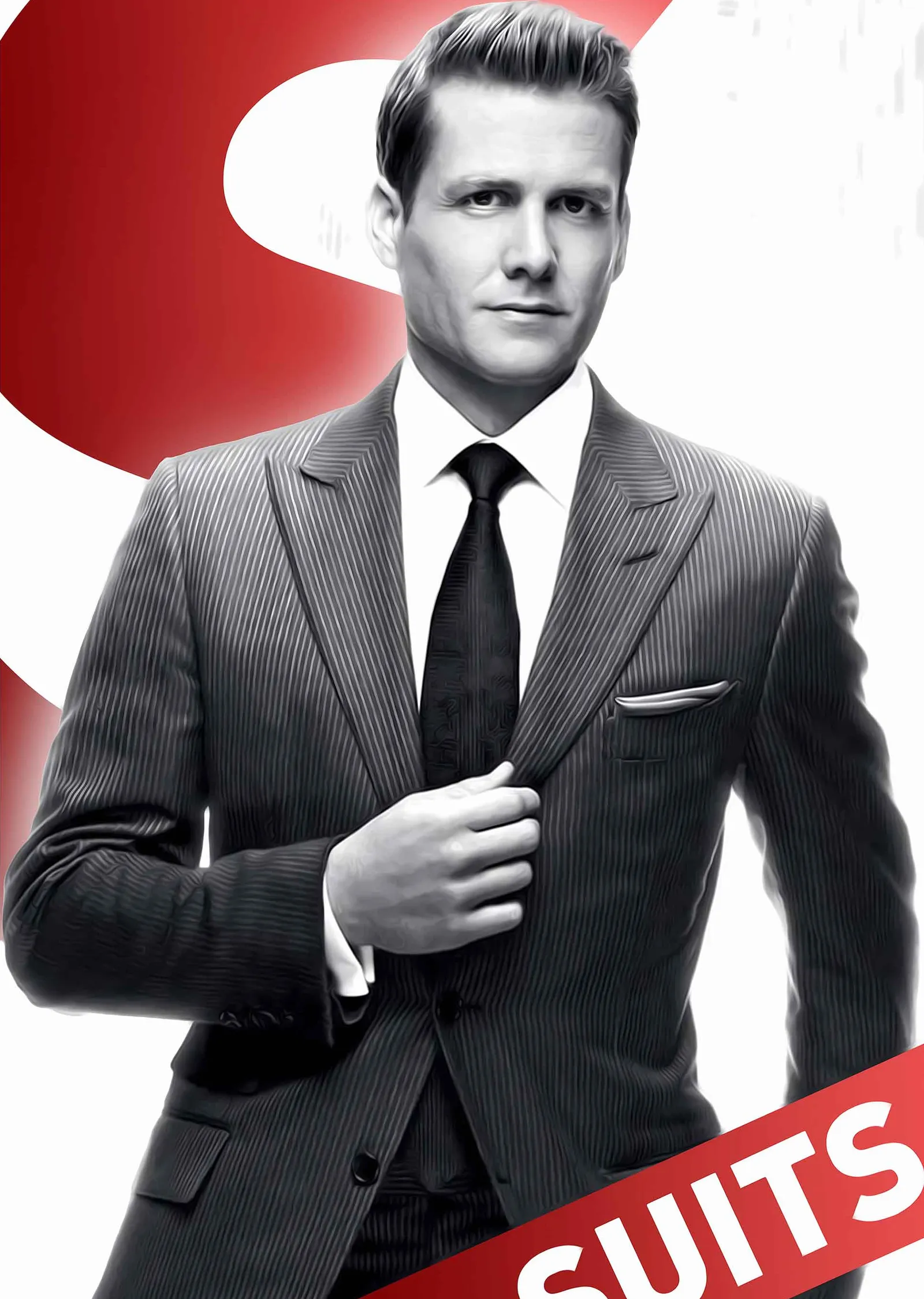 Suits: Harvey Specter metal tablo
