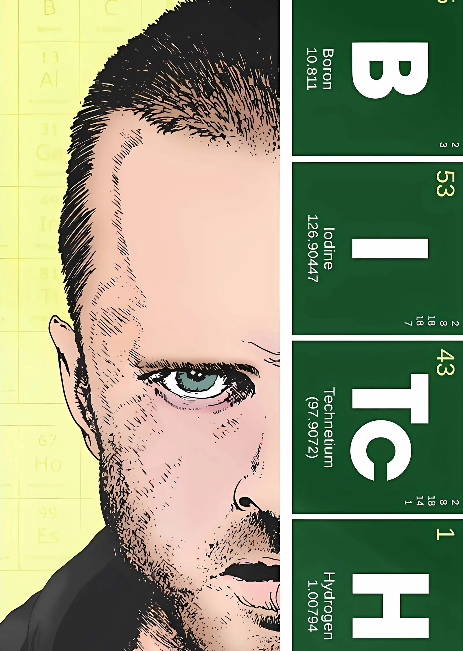 Breaking Bad: Jesse Pinkman Elementleri metal tablo