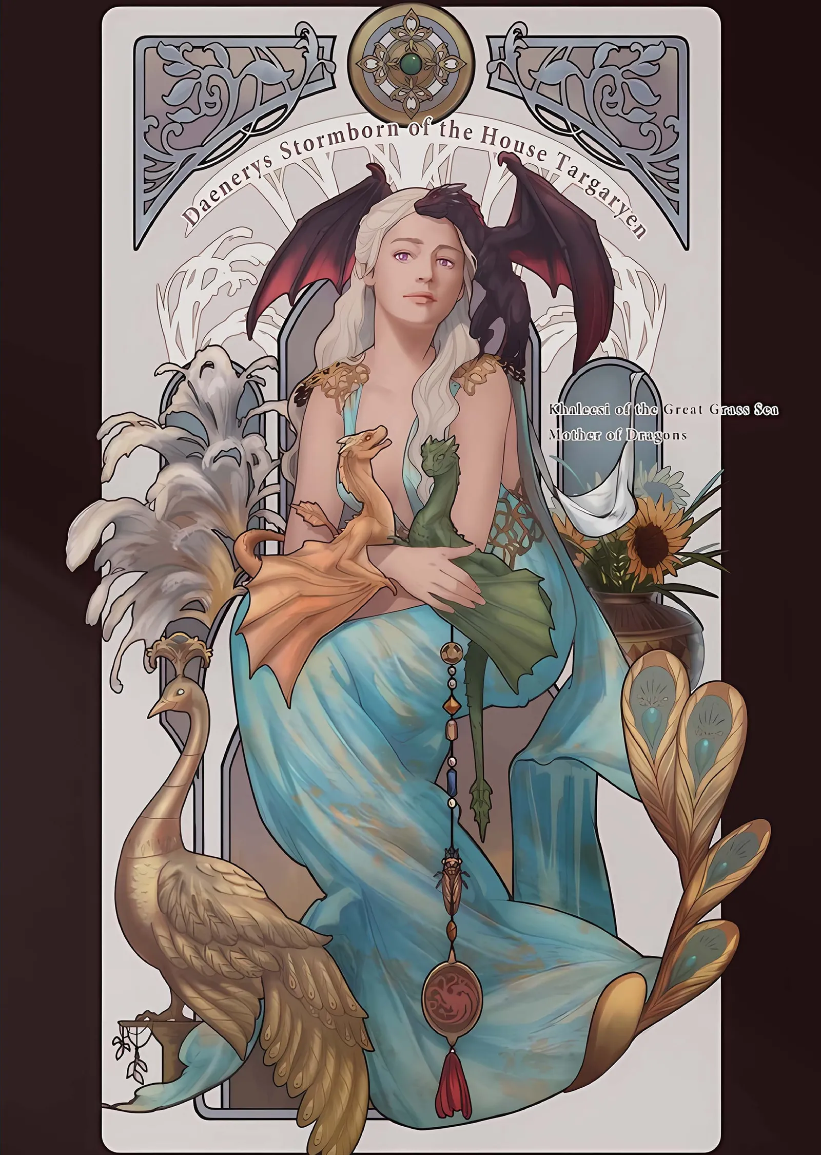 Game of Thrones: Daenerys Stormborn metal tablo