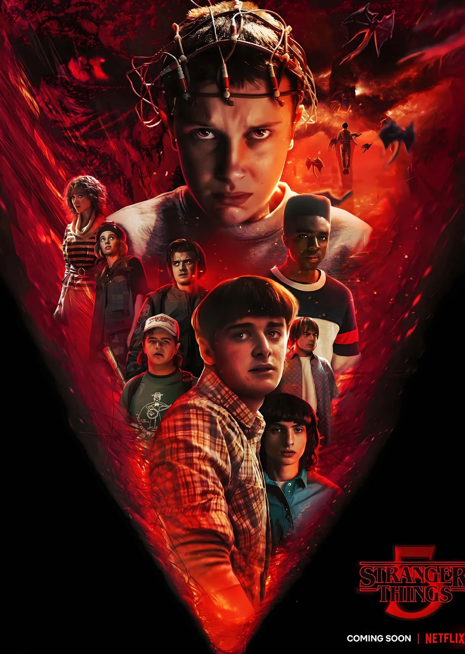 Stranger Things 5 metal tablo