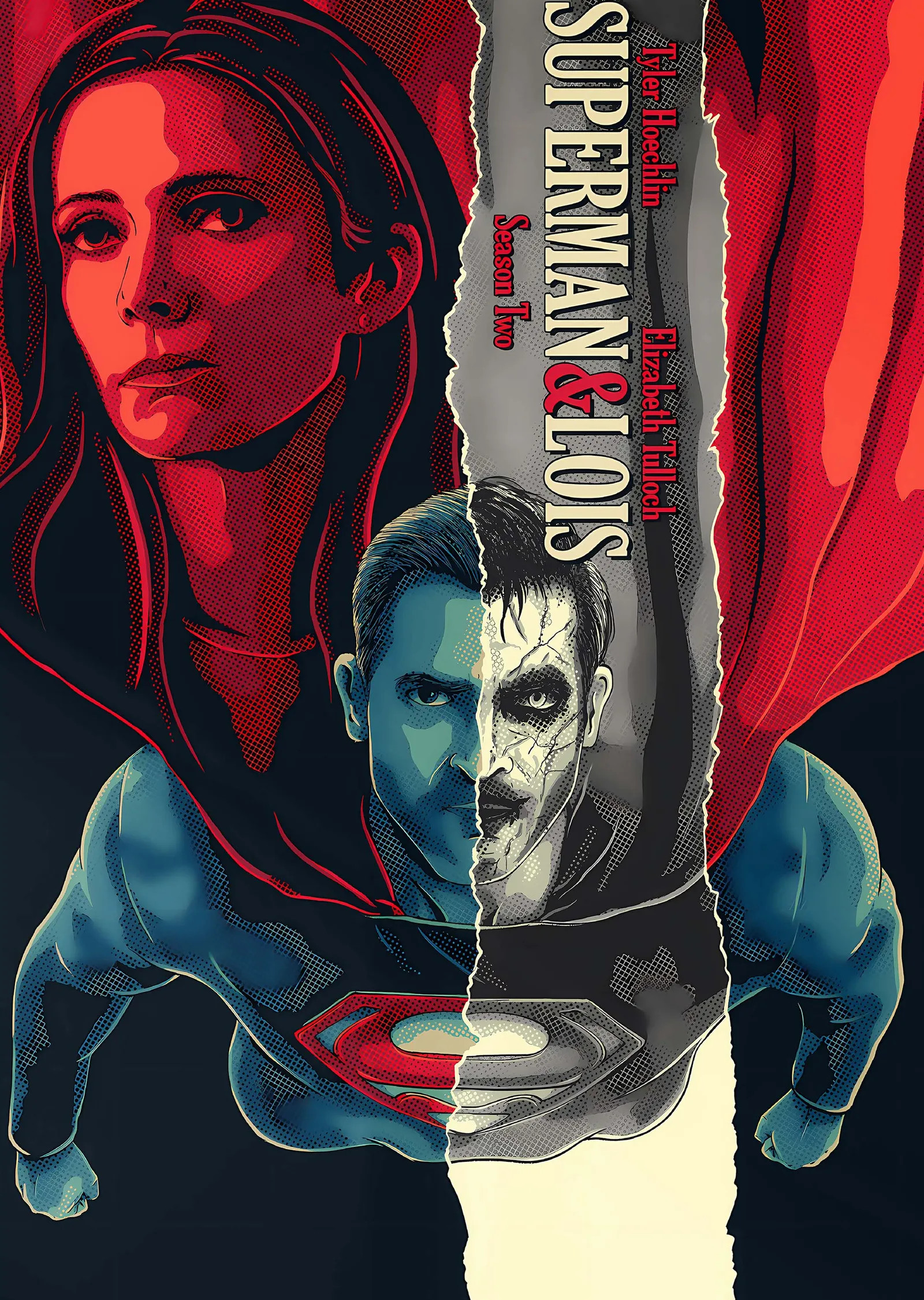 Superman & Lois: Yırtık Afiş metal tablo