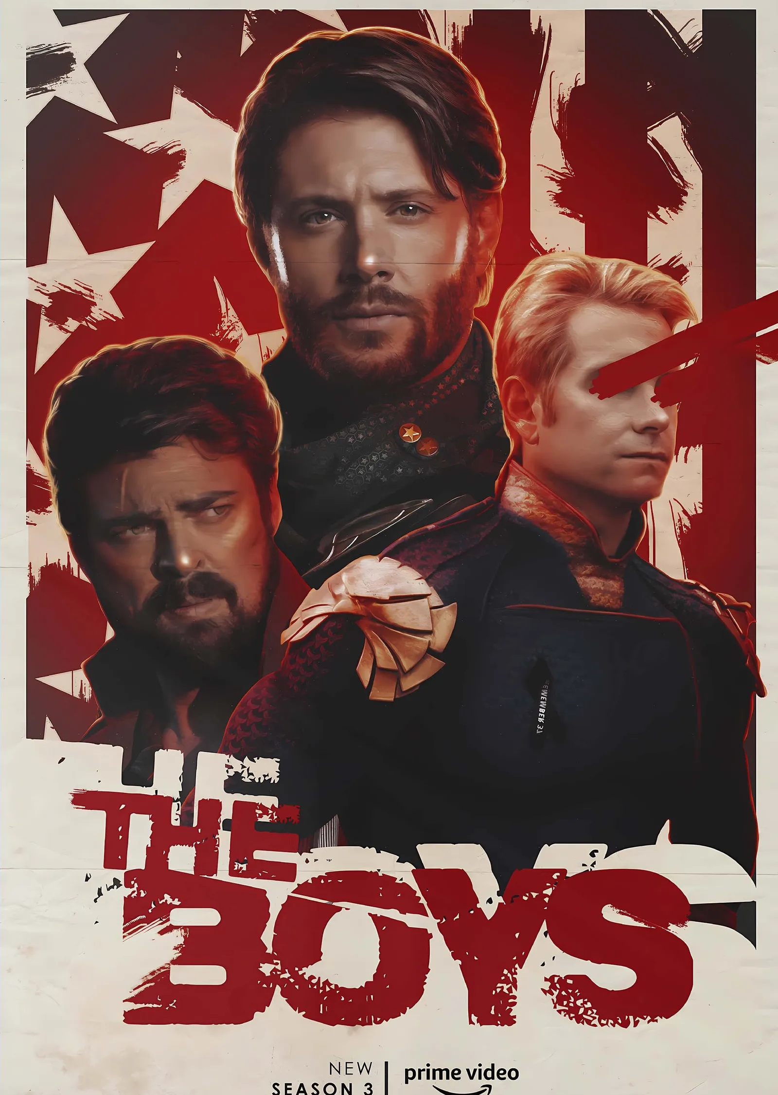 The Boys: Homelander ve Butcher metal tablo
