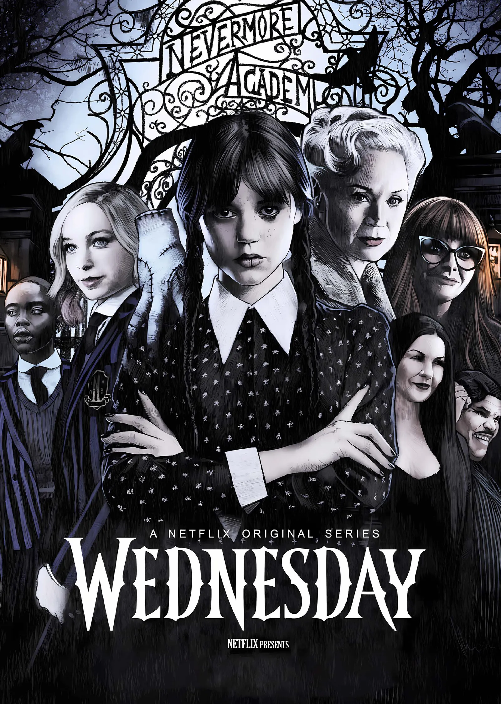 Wednesday: Nevermore Akademisi metal tablo