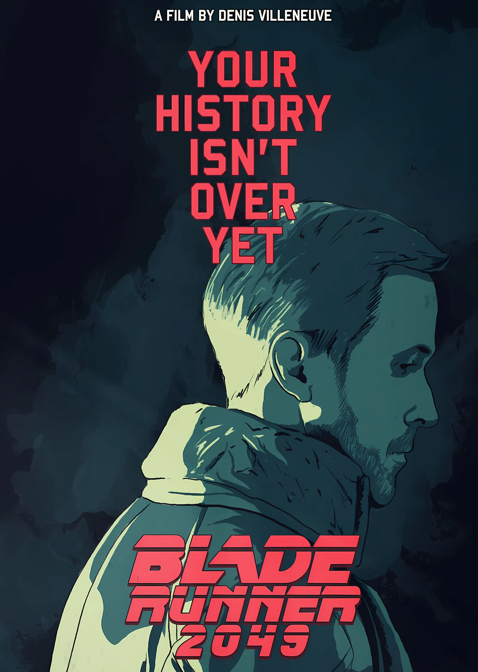 Blade Runner 2049: Your History Isn't Over Yet metal tablo