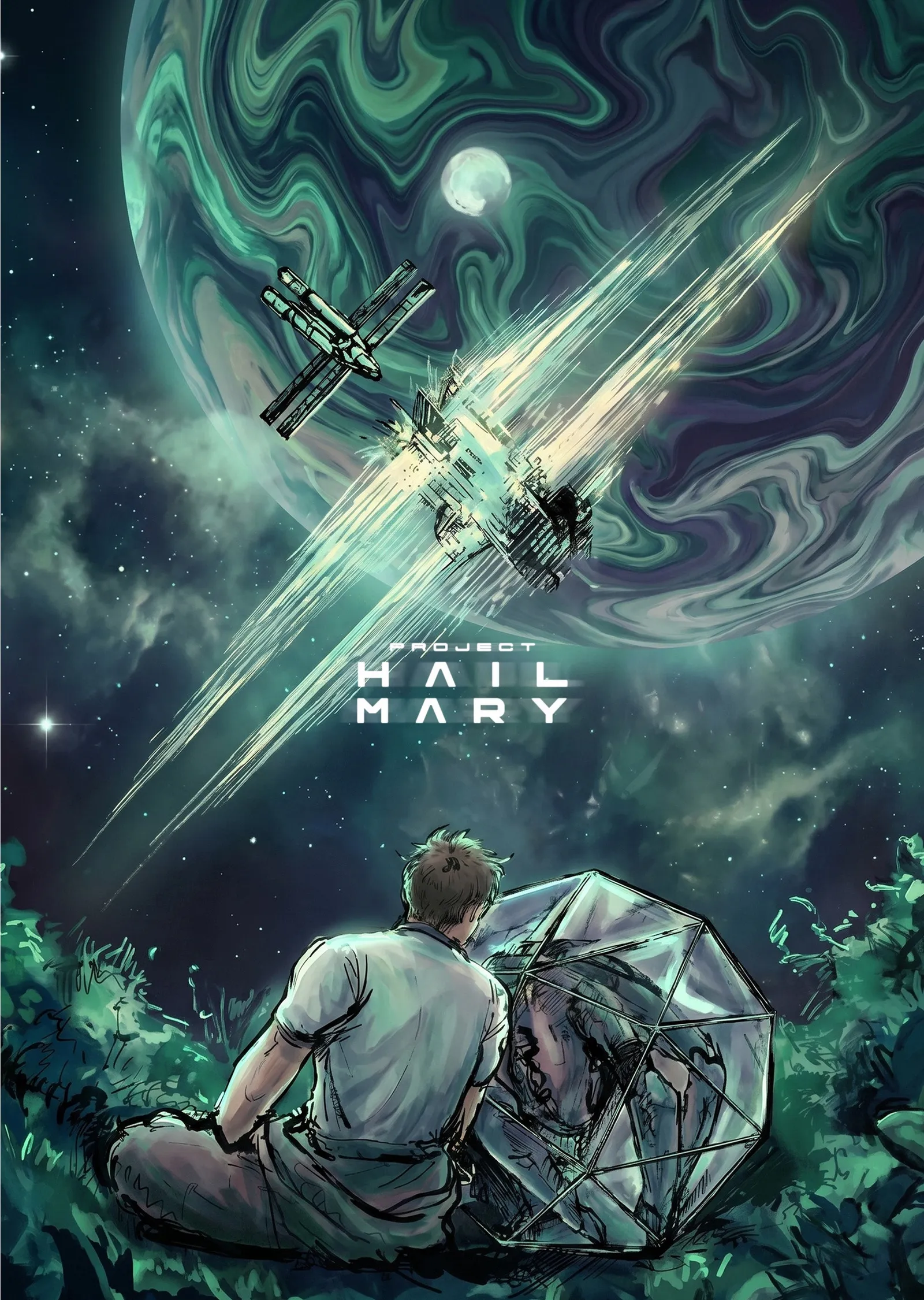 Project Hail Mary: Kozmik Yolculuk metal tablo