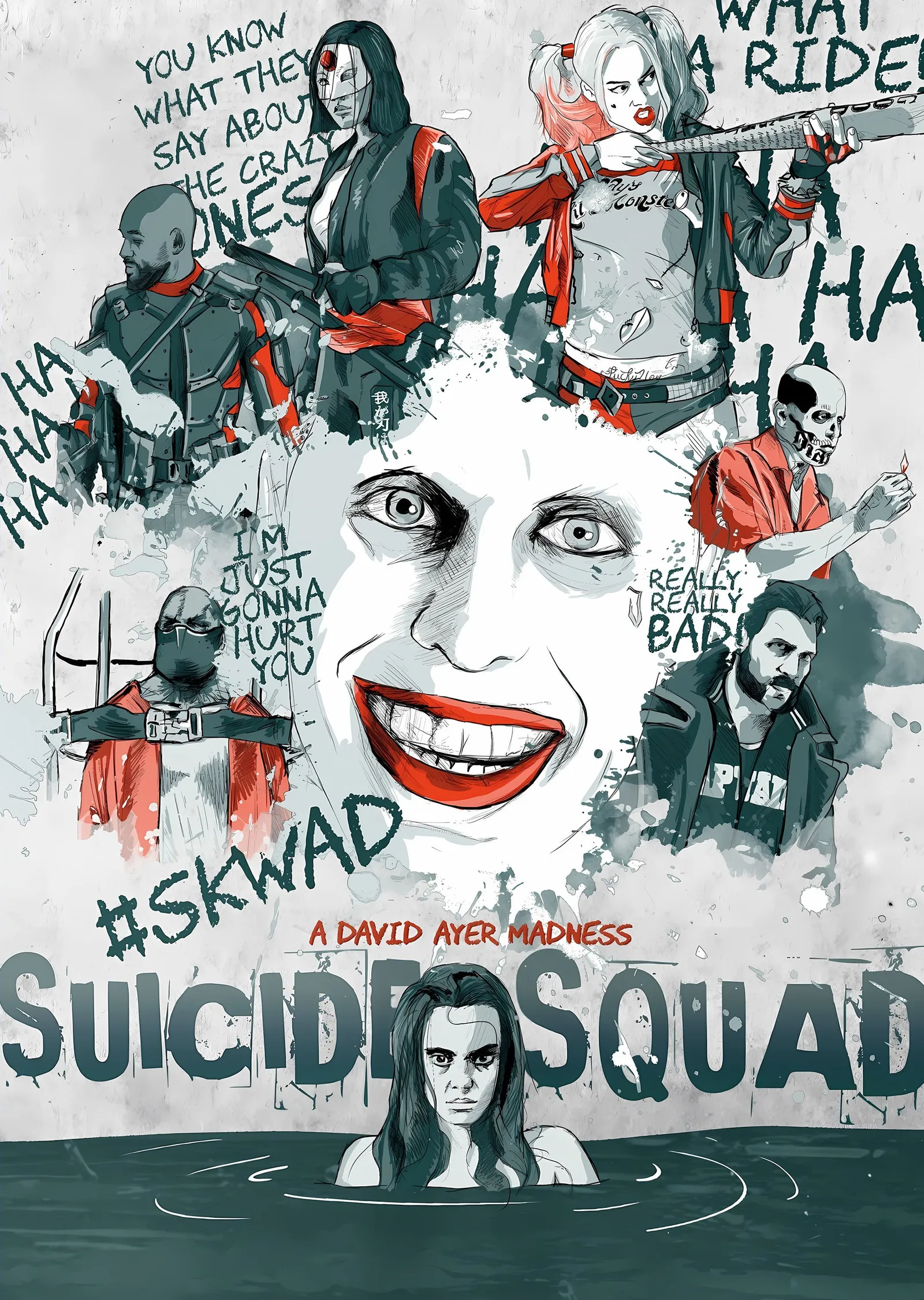 Suicide Squad metal tablo