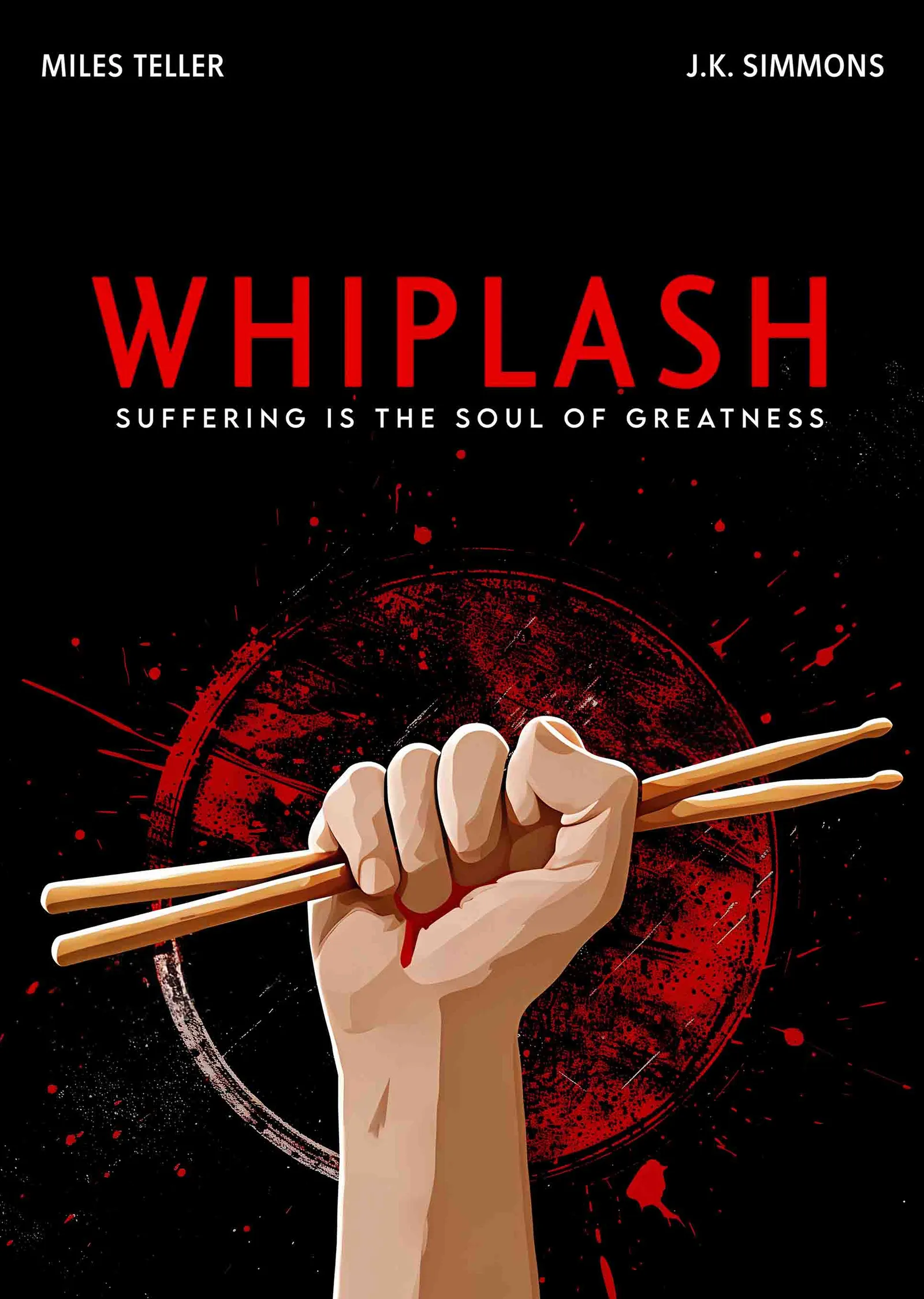 Whiplash: Suffering Is the Soul of Greatness metal tablo