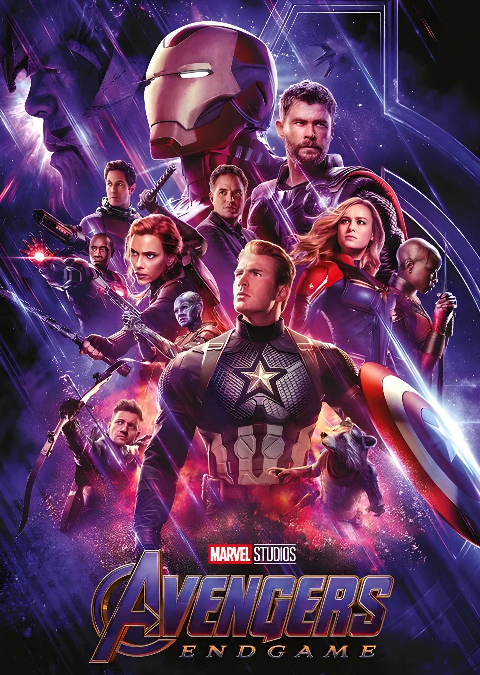 Avengers: Endgame Kahraman Kadrosu metal tablo