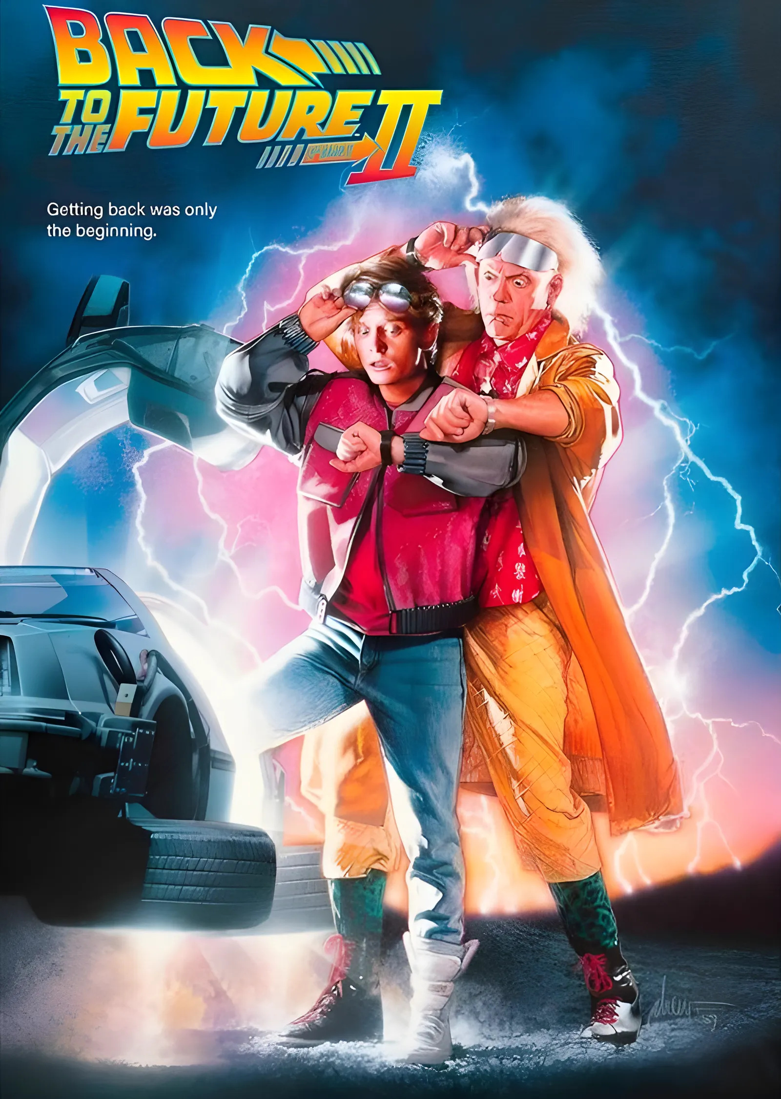 Back to the Future Part II metal tablo