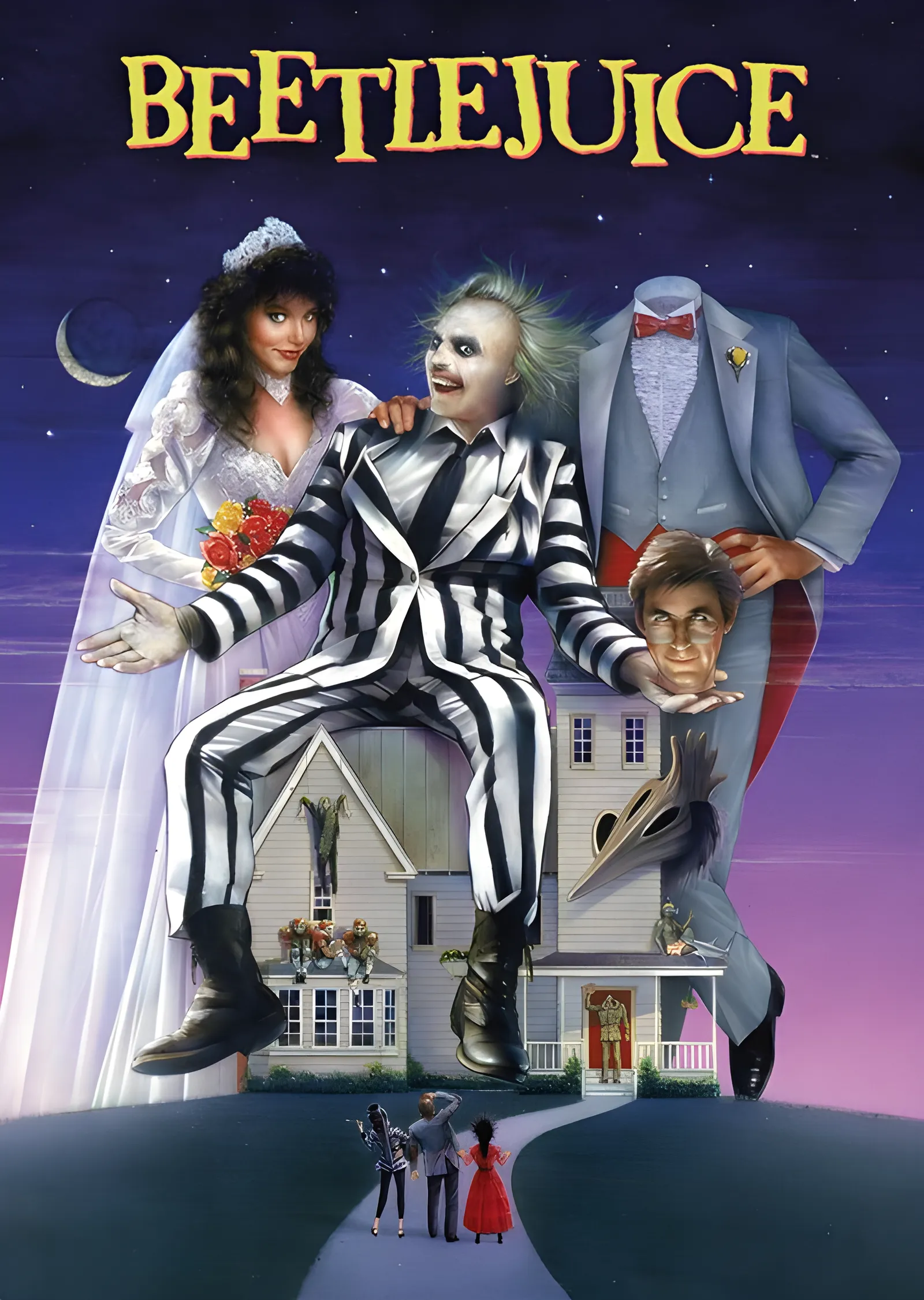 Beetlejuice: Klasik Film Sanatı metal tablo