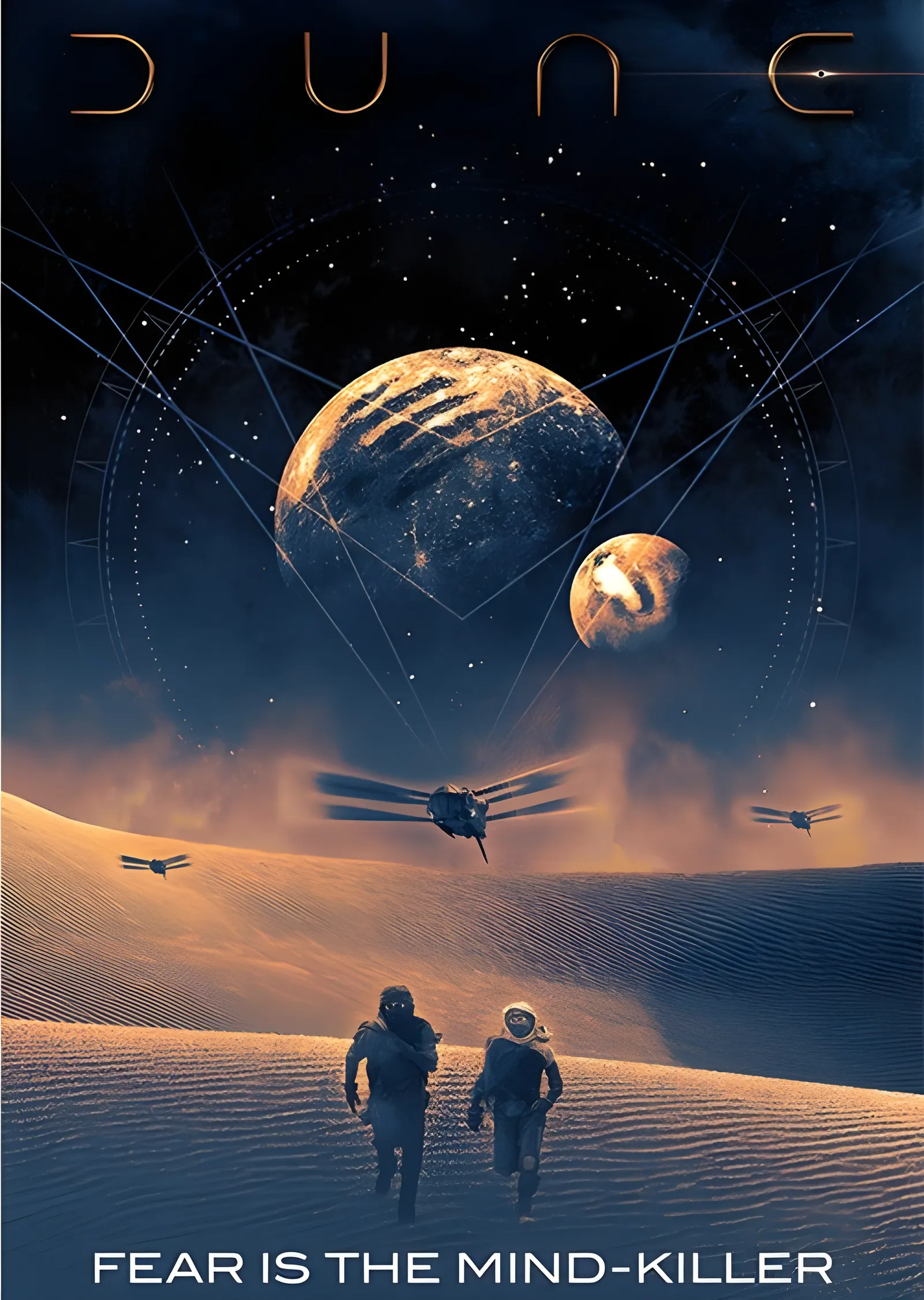 Dune: Fear Is the Mind-Killer metal tablo
