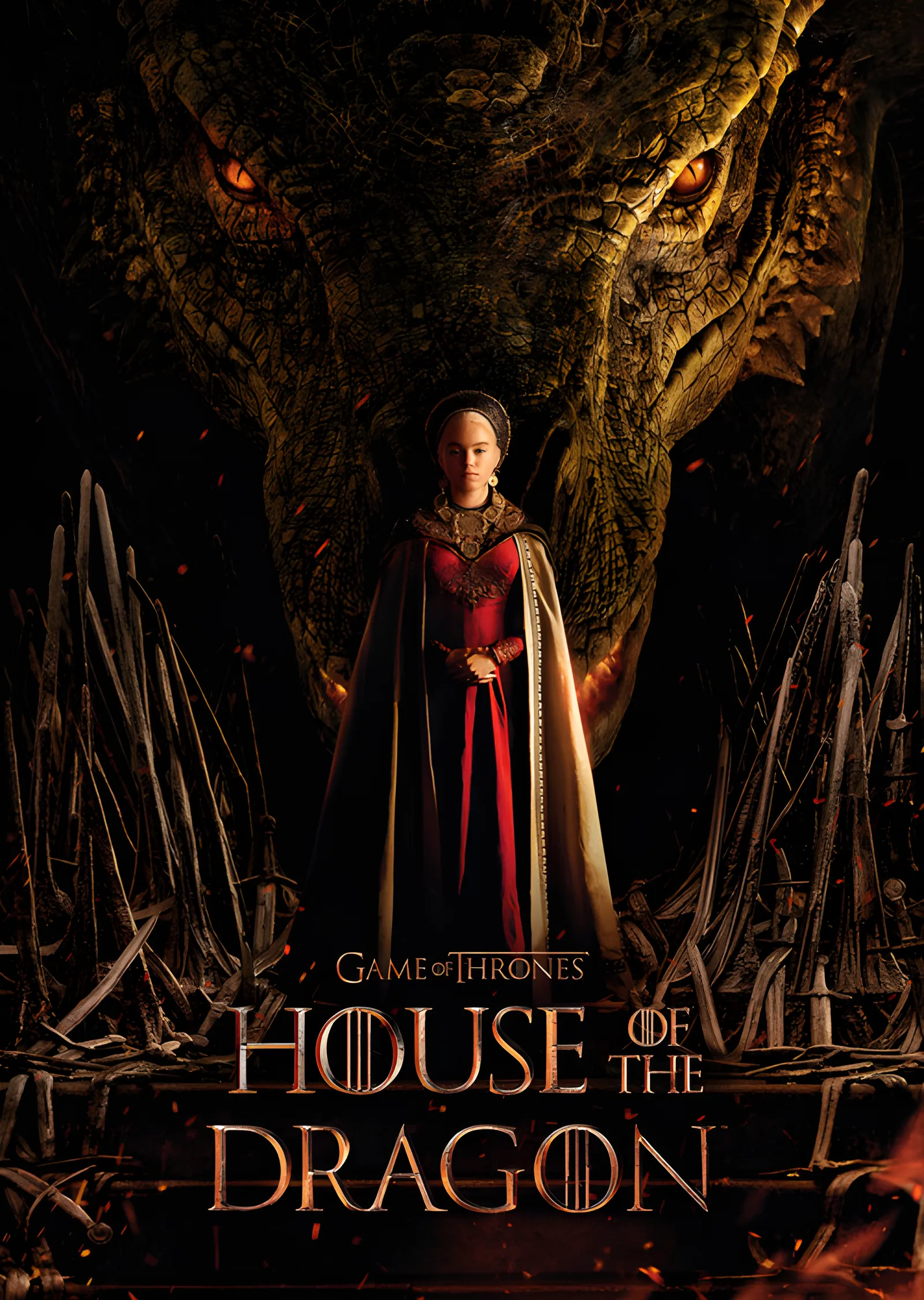 House of the Dragon: Rhaenyra ve Syrax metal tablo