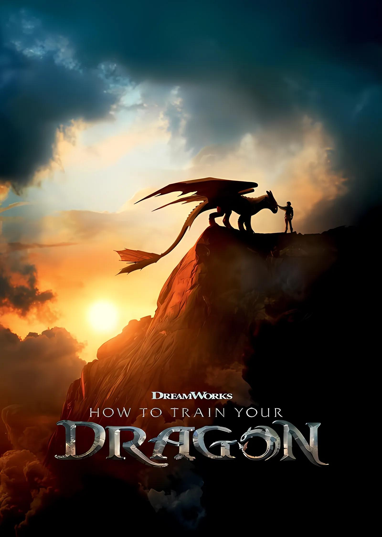 How to Train Your Dragon: Gün Batımı metal tablo