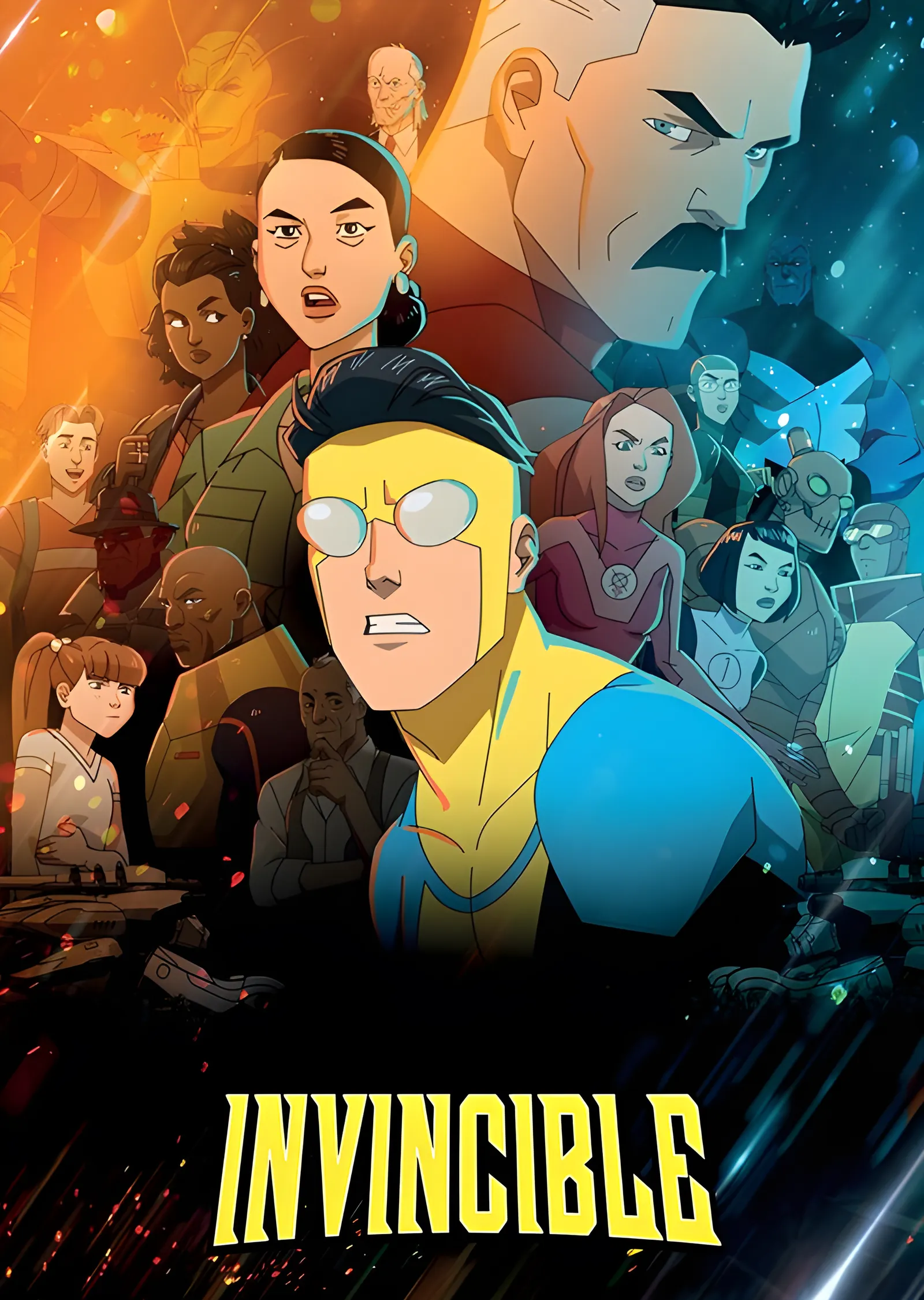 Invincible: Karakter Kolajı metal tablo