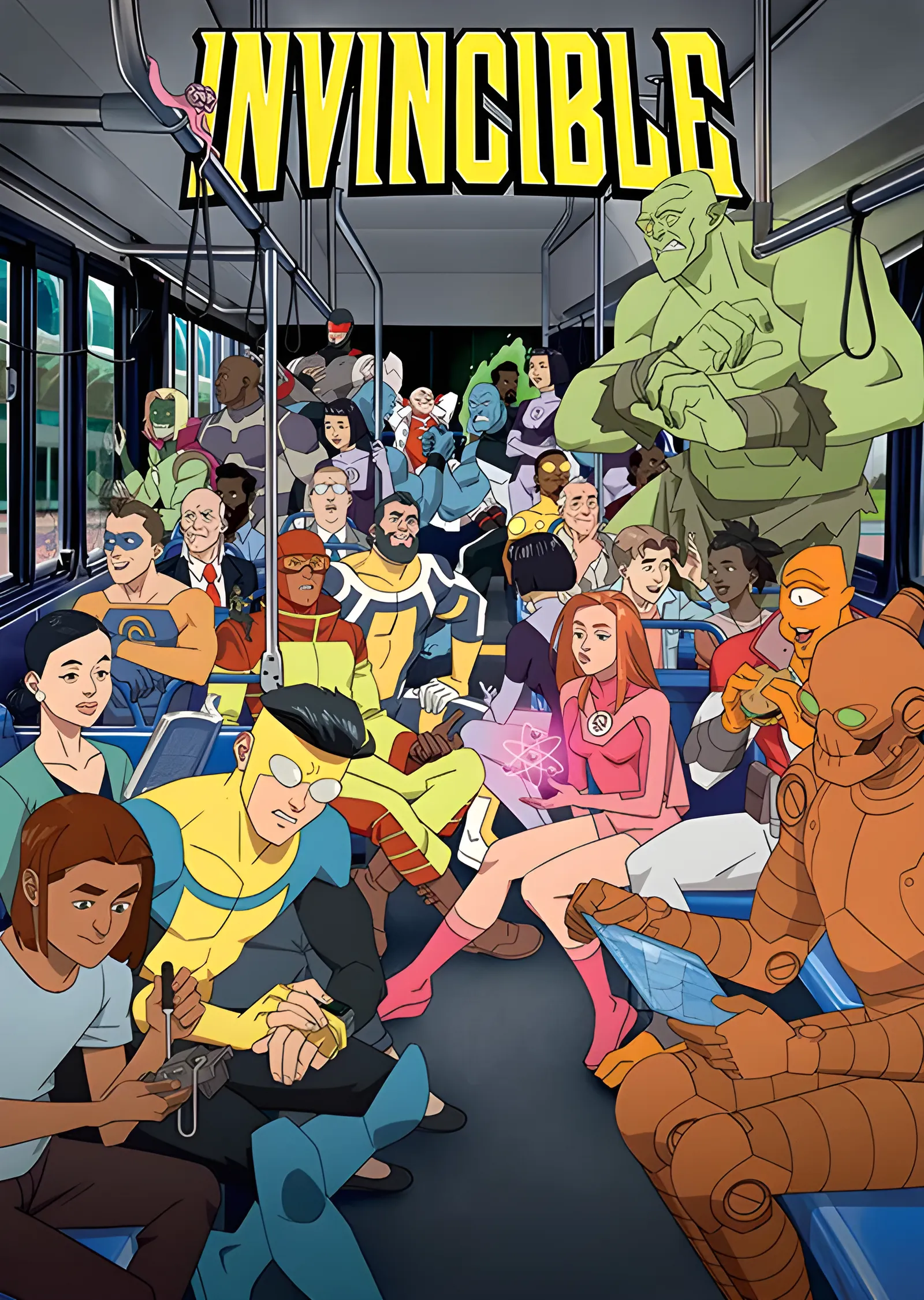 Invincible: Metro Sahnesi metal tablo