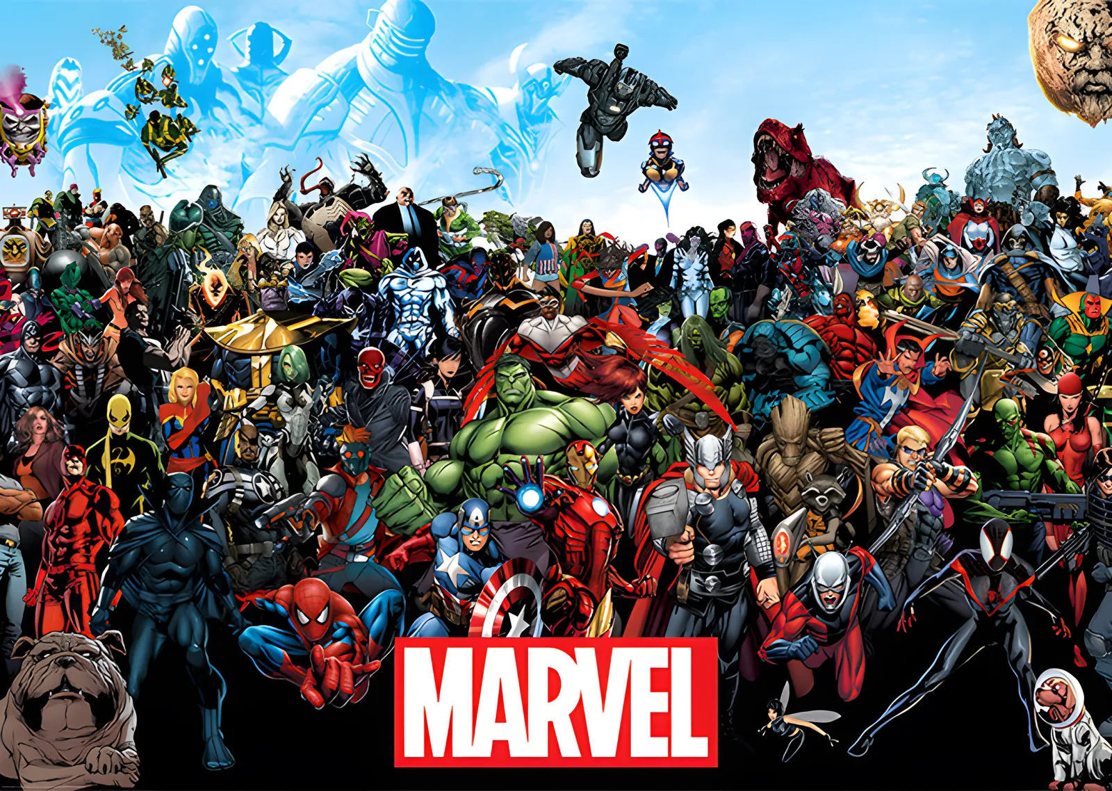 Marvel Universe: Kalabalık metal tablo