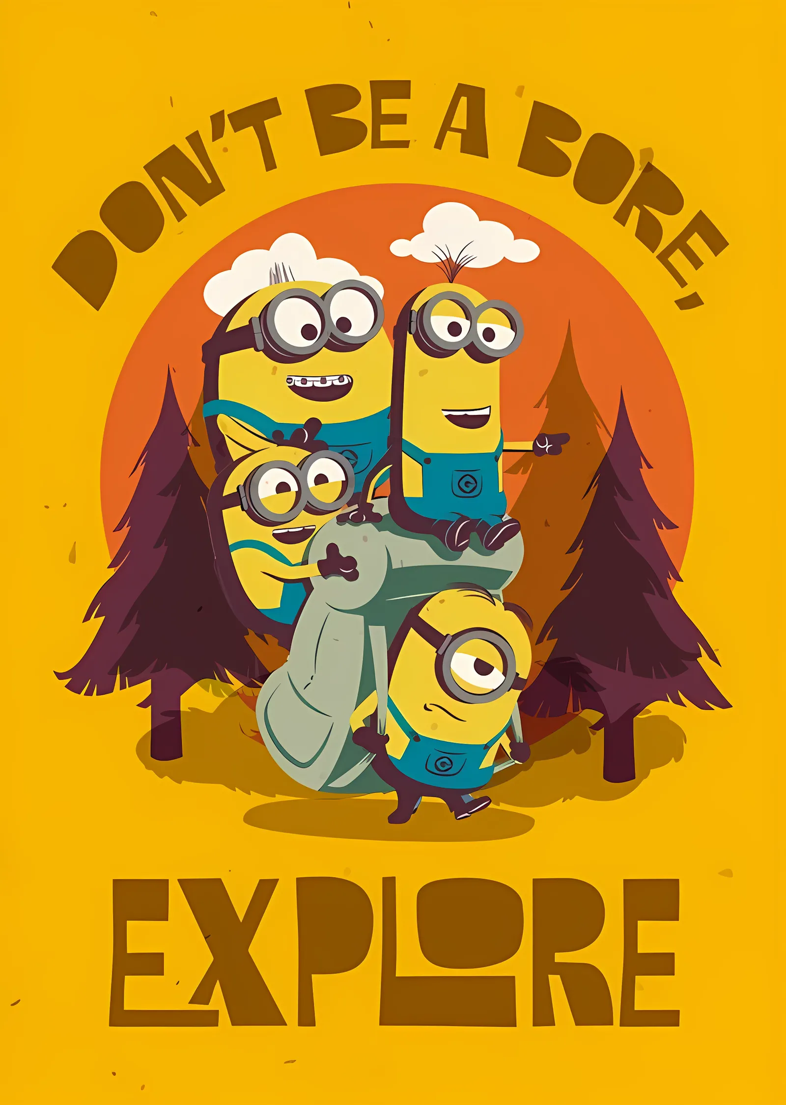 Minions: Don't Be a Bore, Explore metal tablo
