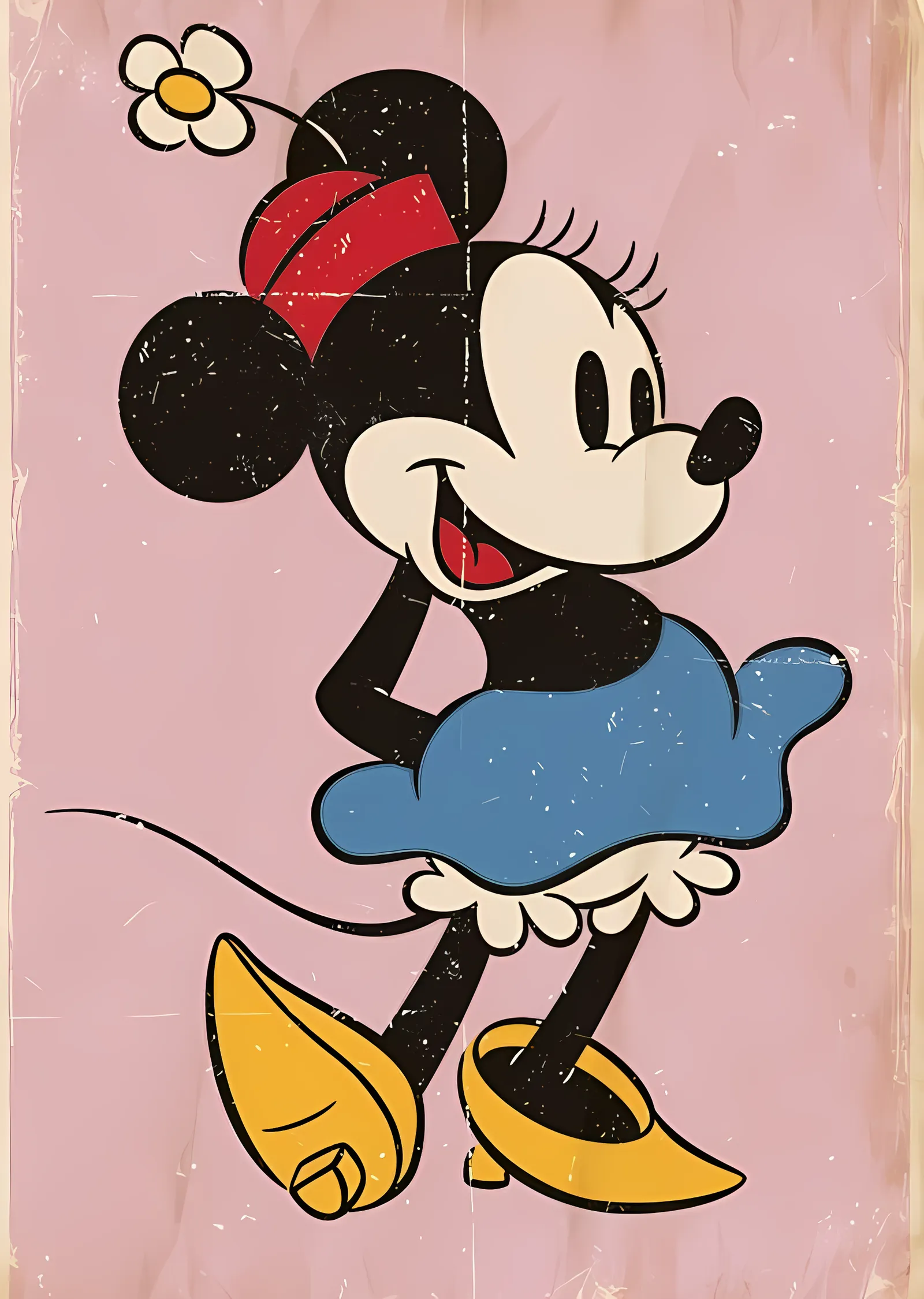 Minnie Mouse: Uçuş metal tablo